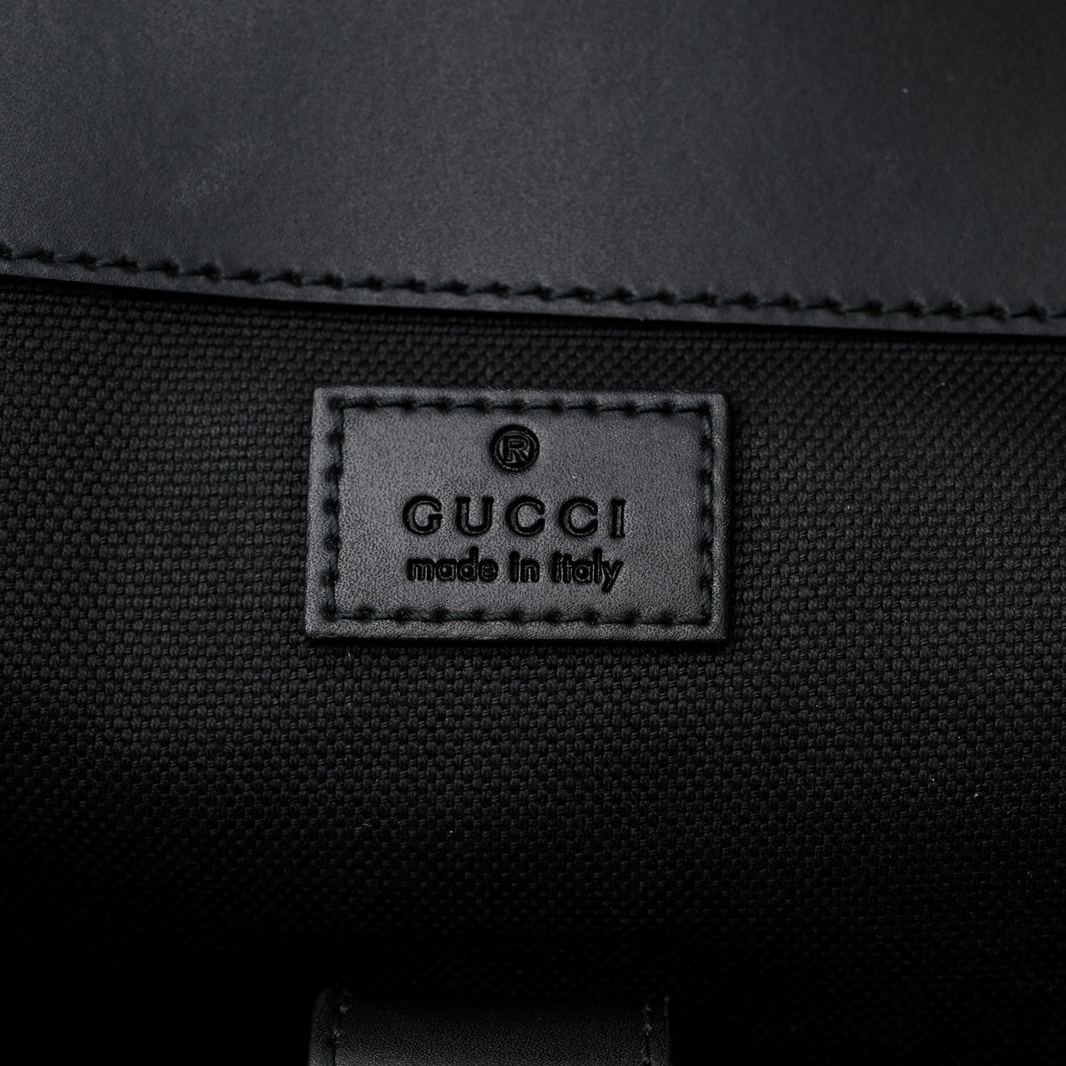 Gucci Soft GG Supreme Monogram Calfskin Web Double Buckle Backpack Black 6 of 19