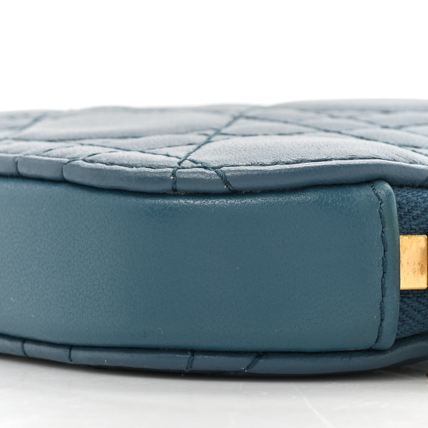 Christian Dior Lambskin Cannage Lady Dior Phone Holder Cloud Blue 9 of 12