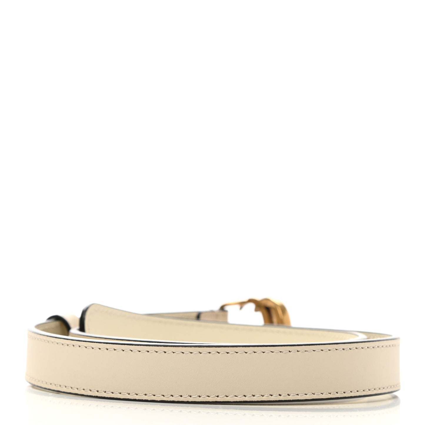 Calfskin Double G 20mm Belt 75 30 Mystic White