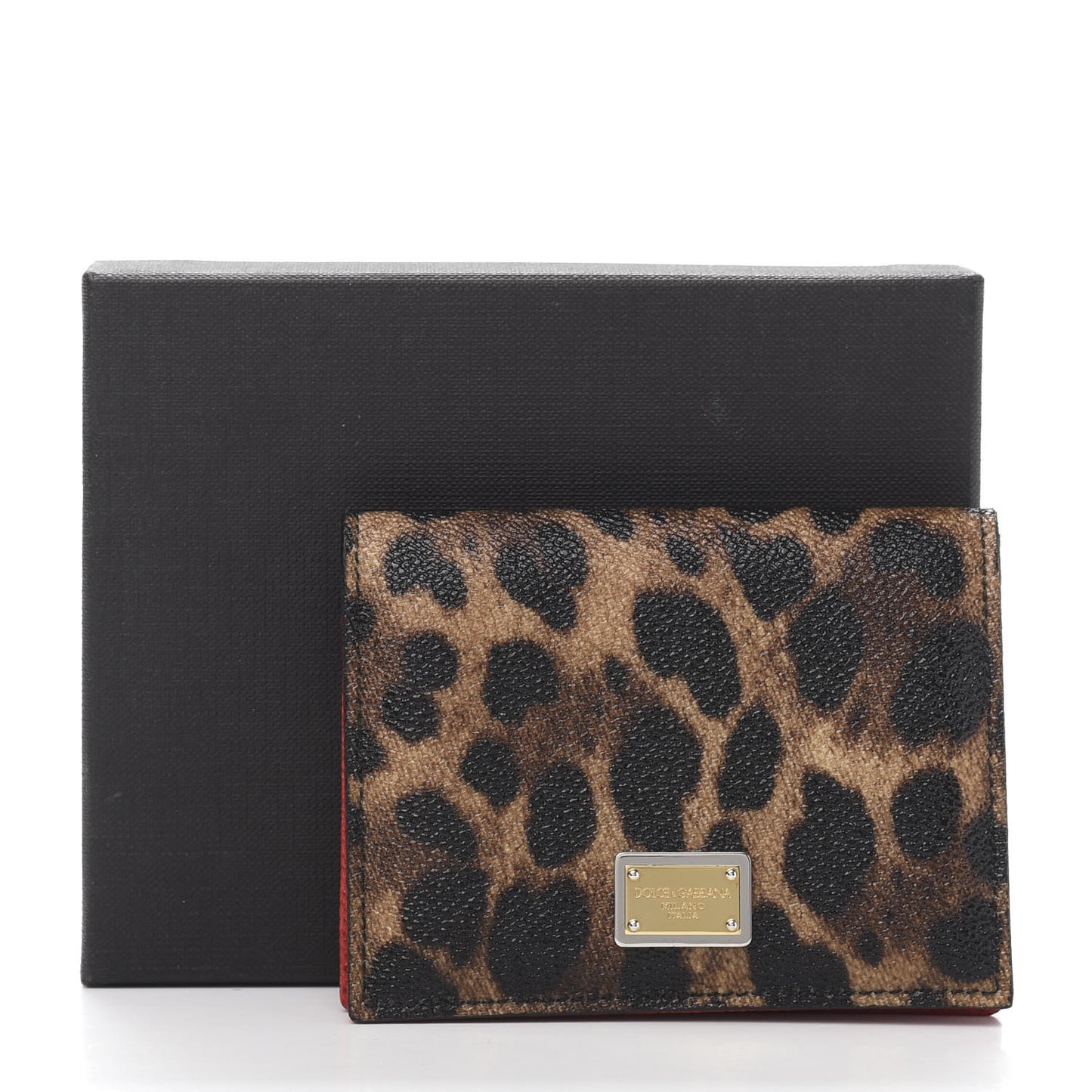 Dauphine Leopard Print Flap Card Holder