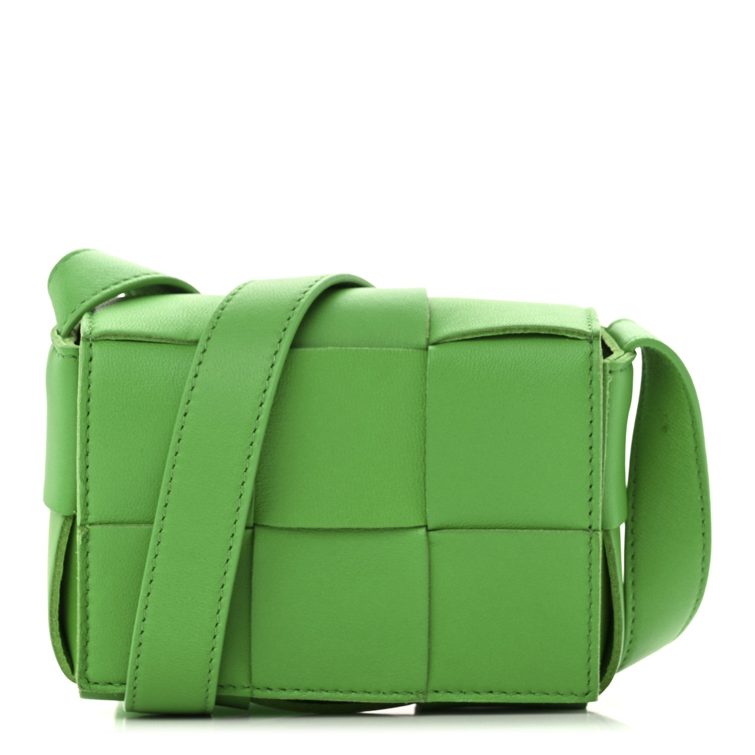 Bottega Veneta Lambskin Maxi Intreccio Candy Cassette Crossbody 