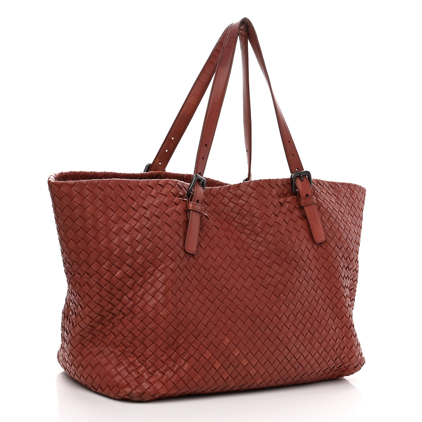 Nappa Intrecciato Large Cesta Tote Brique