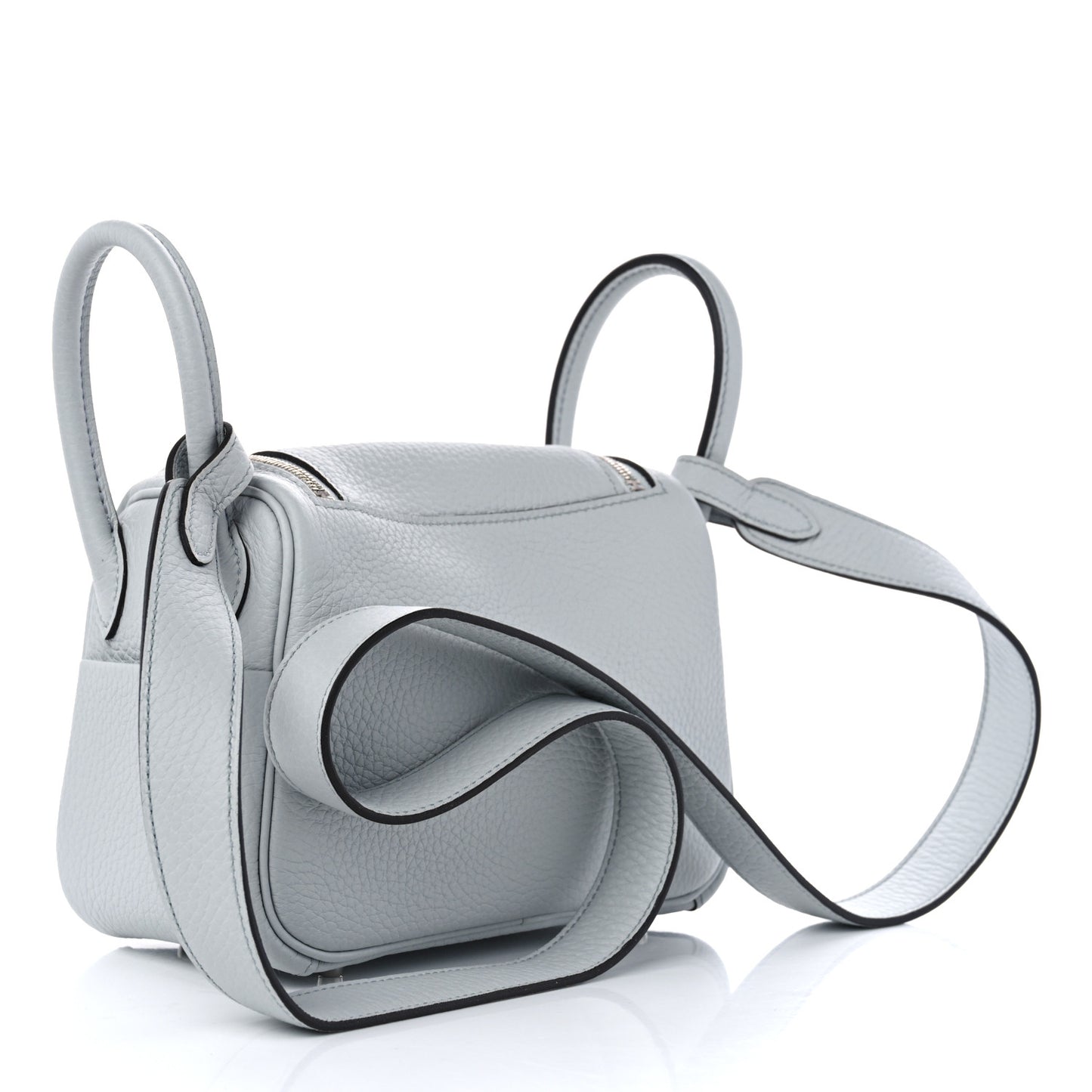 Taurillon Clemence Mini Lindy 20 Bleu Pale
