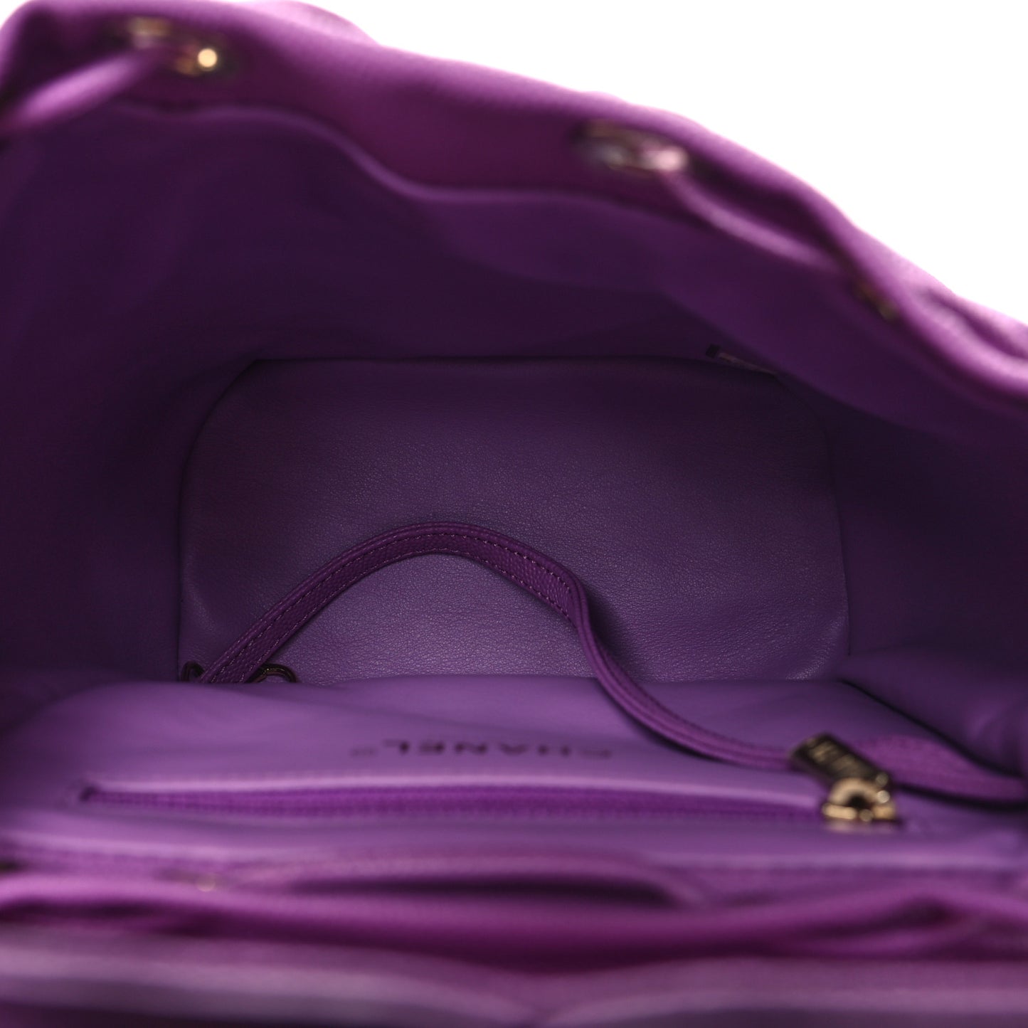 Caviar Quilted Small Filigree Backpack Purple