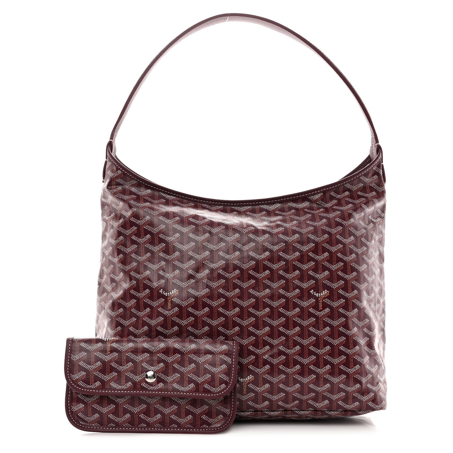 Goyard Goyardine Boheme Hobo Burgundy 1283550 – FASHIONPHILE