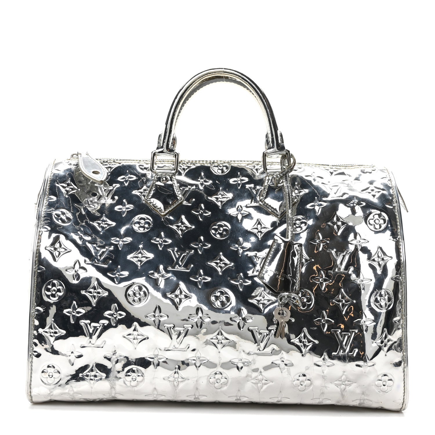 Louis Vuitton Monogram Miroir Speedy 35 Silver 1757709 – FASHIONPHILE