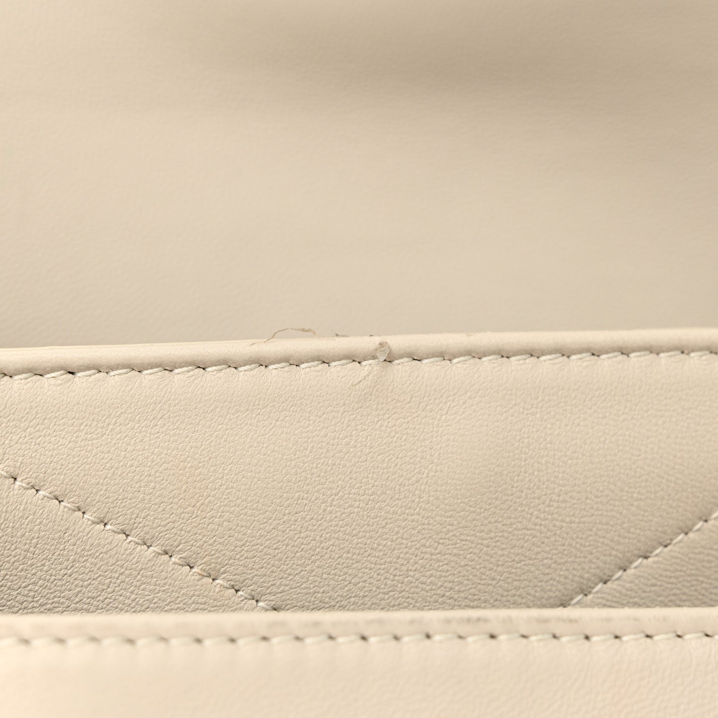 Lambskin Matelasse Monogram Baby Niki Chain Satchel Ivory