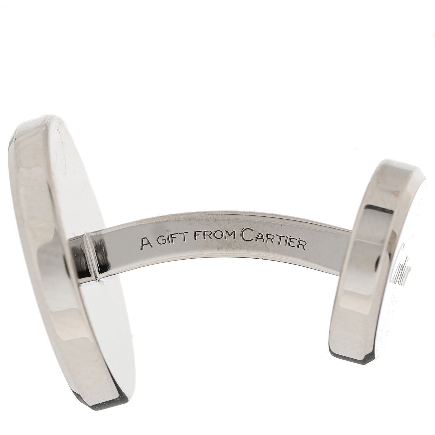 Cartier Sterling Silver Palladium C de Cartier Cufflinks 2 of 6