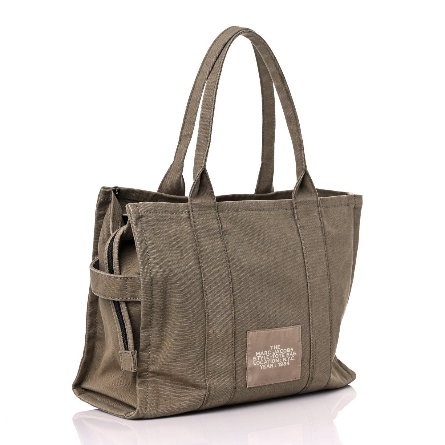 Canvas Large Summer Tote Bag Slate Green