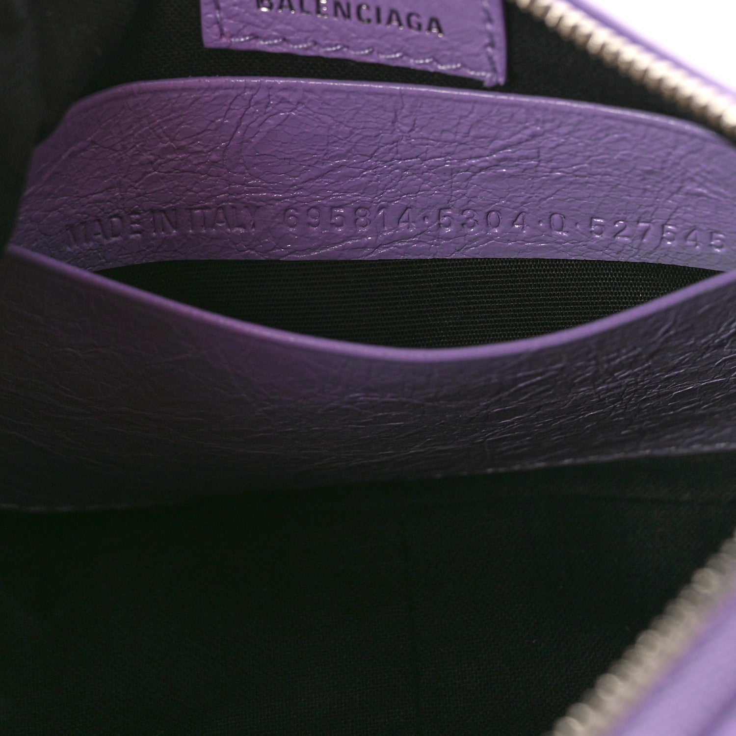 Balenciaga Agneau Arena Le Cagole Mini Purse With Chain Lilac 7 of 9