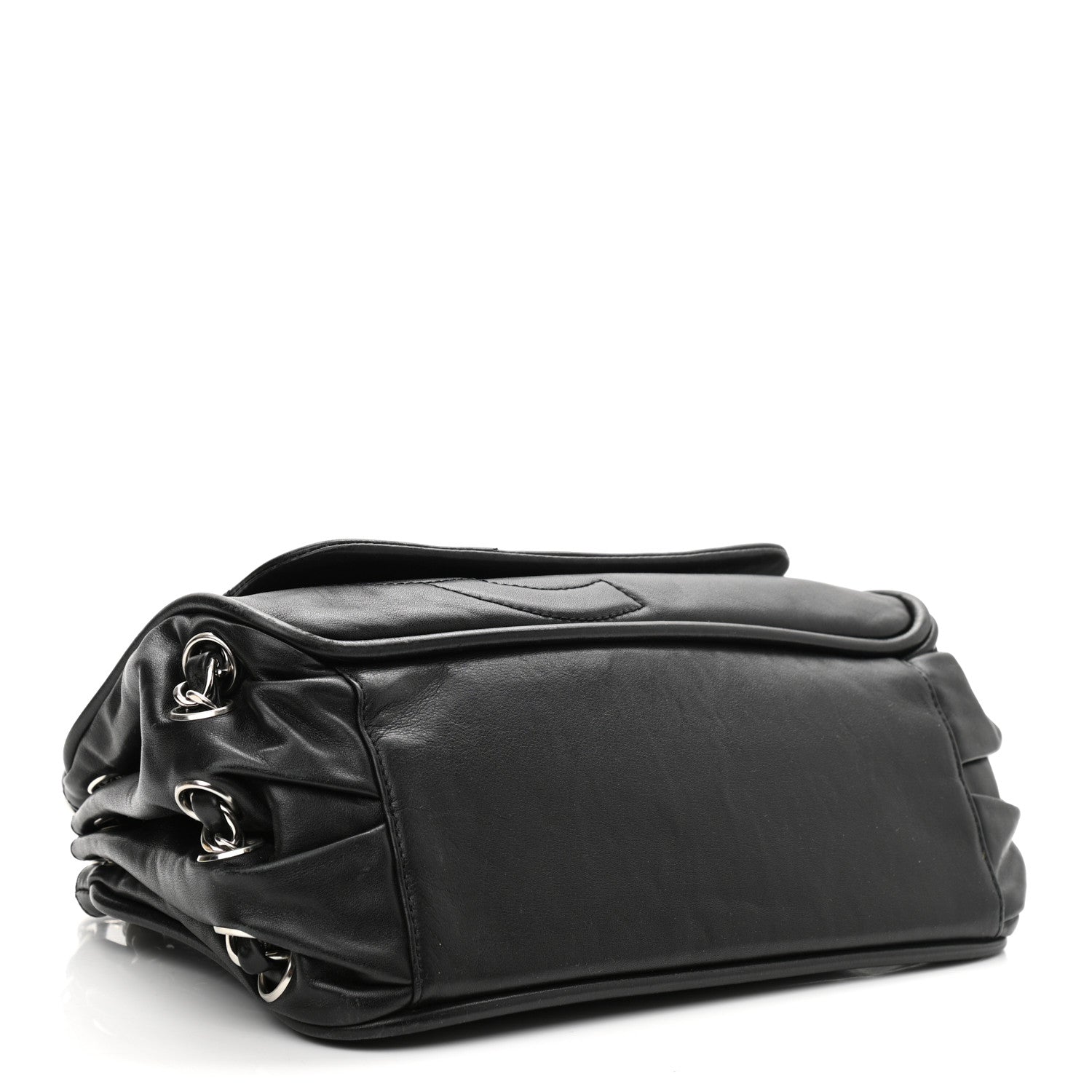 Chanel Calfskin Diagonal Ligne Flap Black 3 of 16