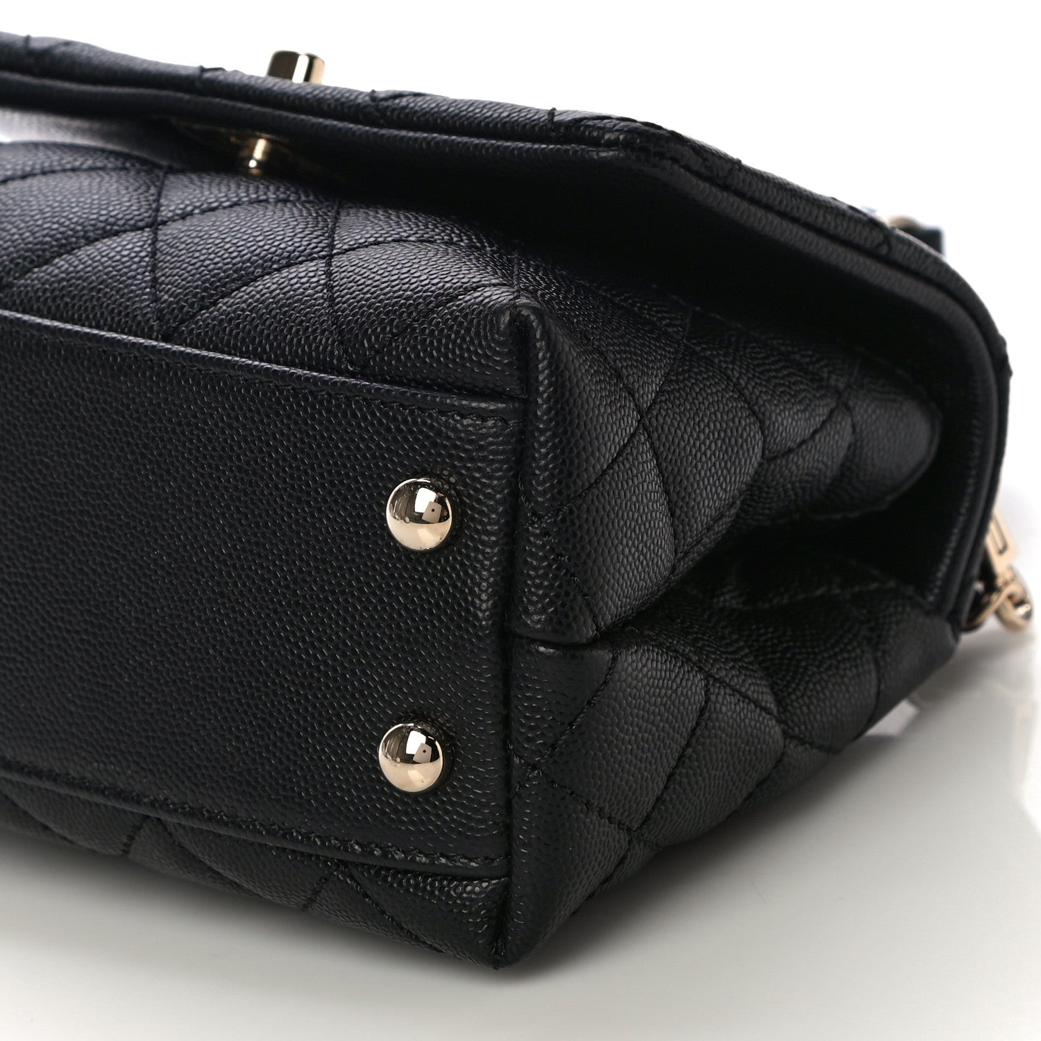 Chanel Caviar Quilted Extra Mini Coco Handle Flap Black 6 of 10
