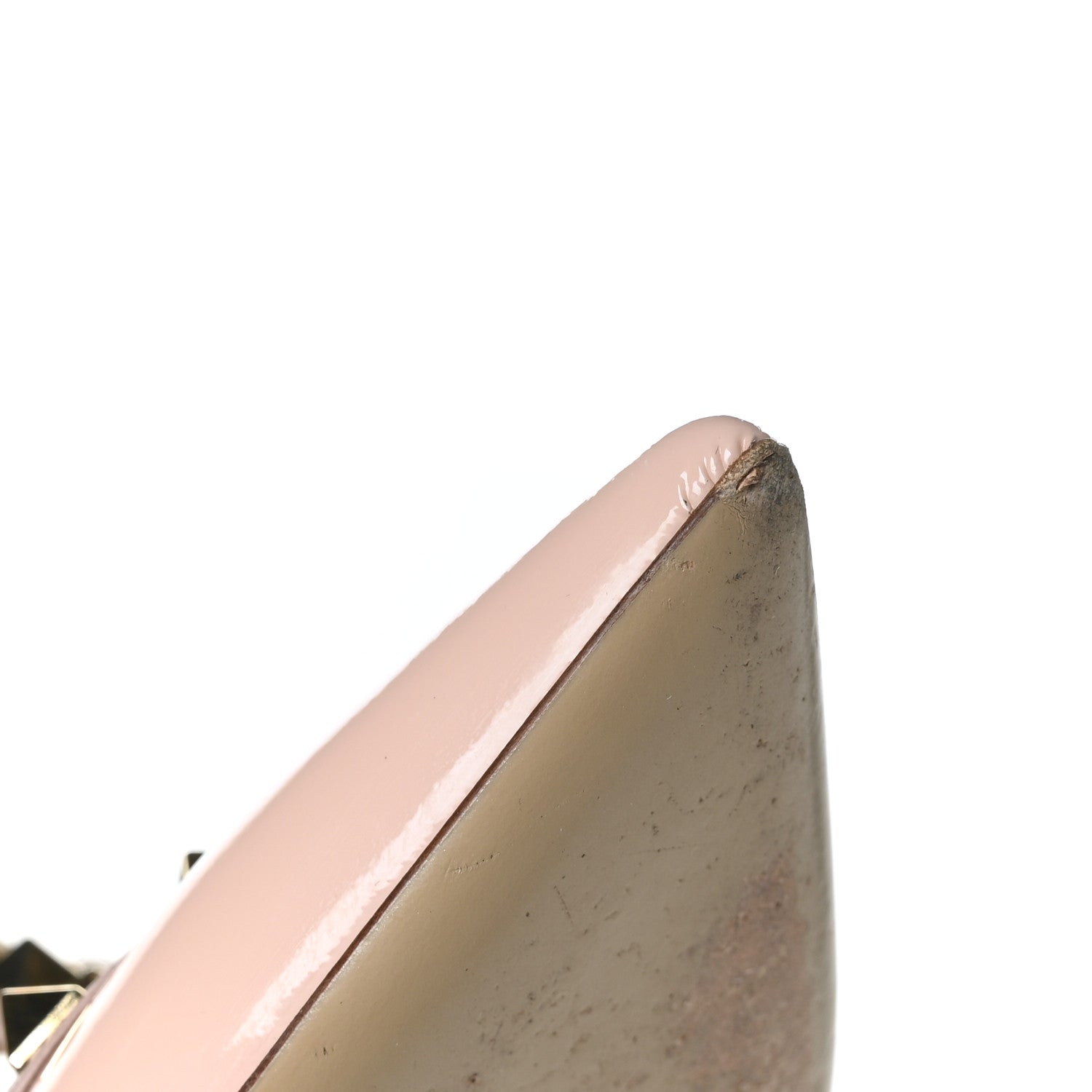 Valentino Garavani Patent Nappa Rockstud Ankle Strap 100mm Pumps 36.5 Water Rose Poudre 10 of 10