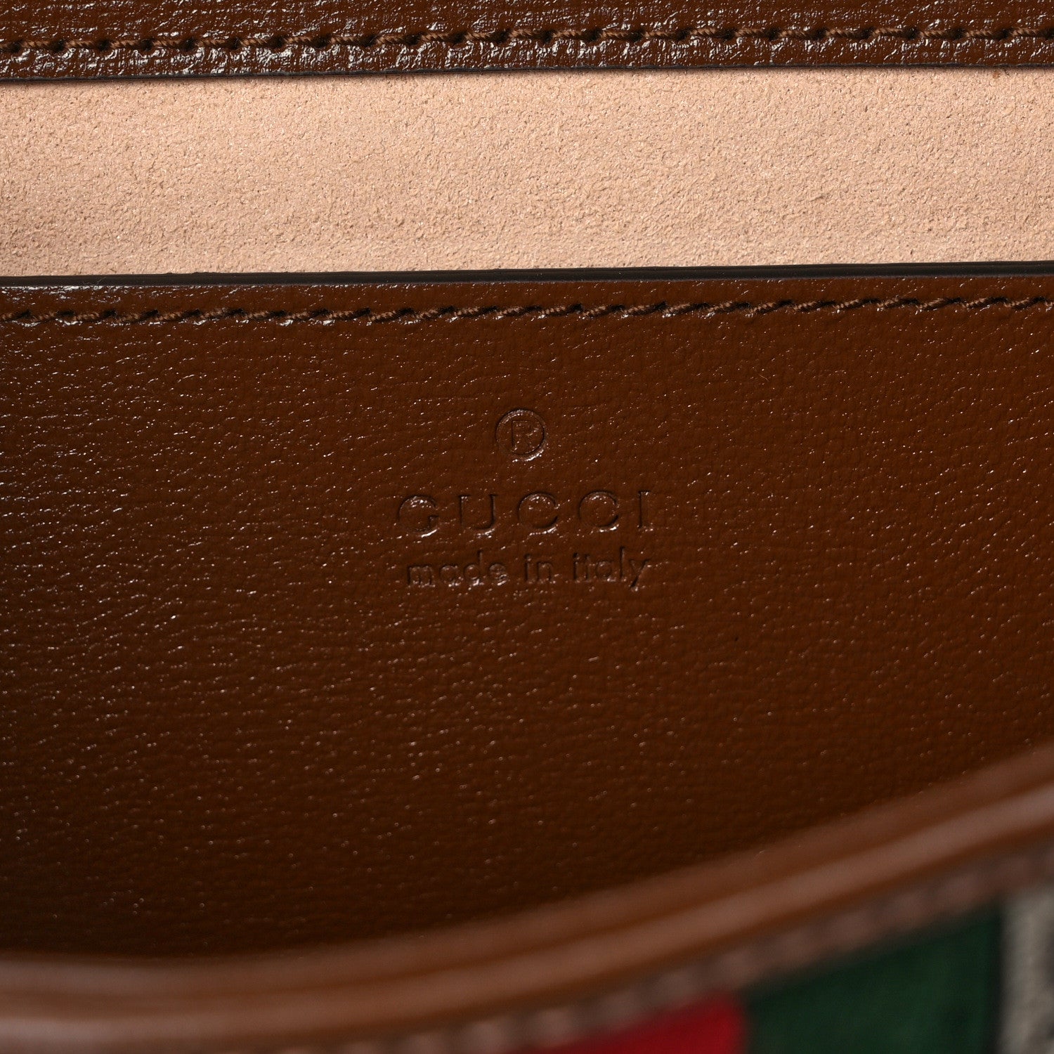 Gucci GG Supreme Monogram Azalea Calfskin Web Jackie 1961 Belt Bag 90 36 Beige Ebony Brown Sugar 6 of 8