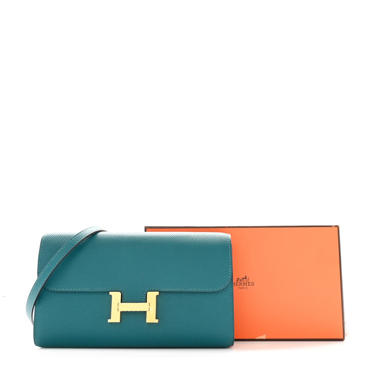 Epsom Constance Long Wallet To Go Vert Bosphore