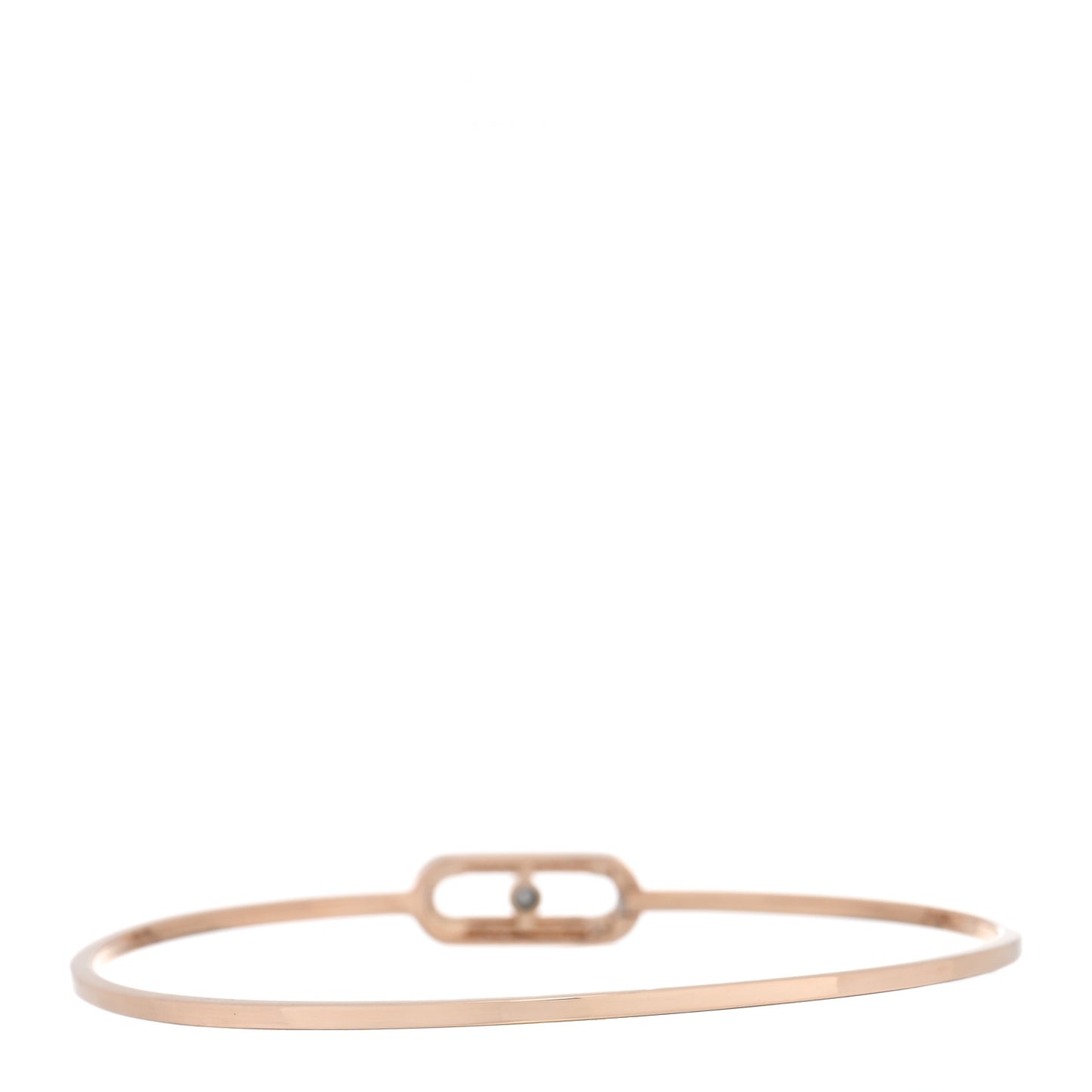 18K Rose Gold Diamond Move Uno MM Pave Flex Bangle Bracelet