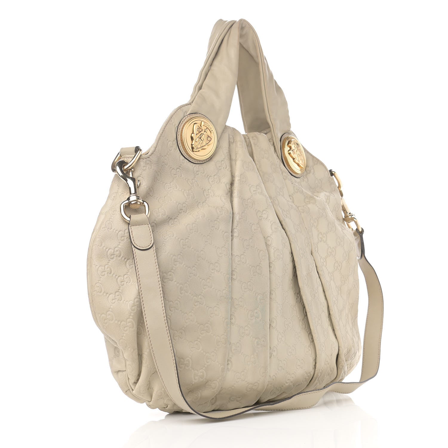Gucci Guccissima Medium Hysteria Top Handle Bag Off White 3 of 12