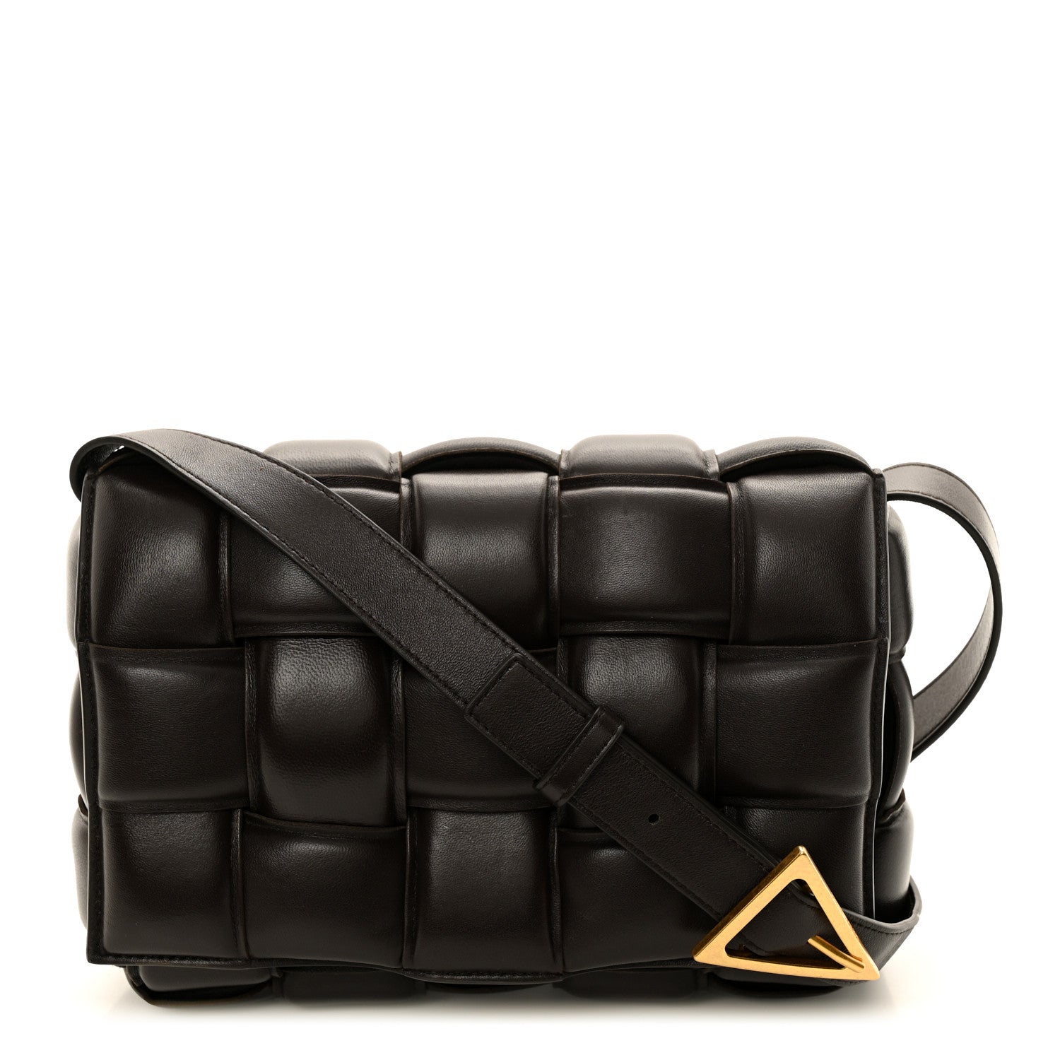 Bottega Veneta Nappa Maxi Intreccio Padded Cassette Crossbody Bag Fondente 1 of 10