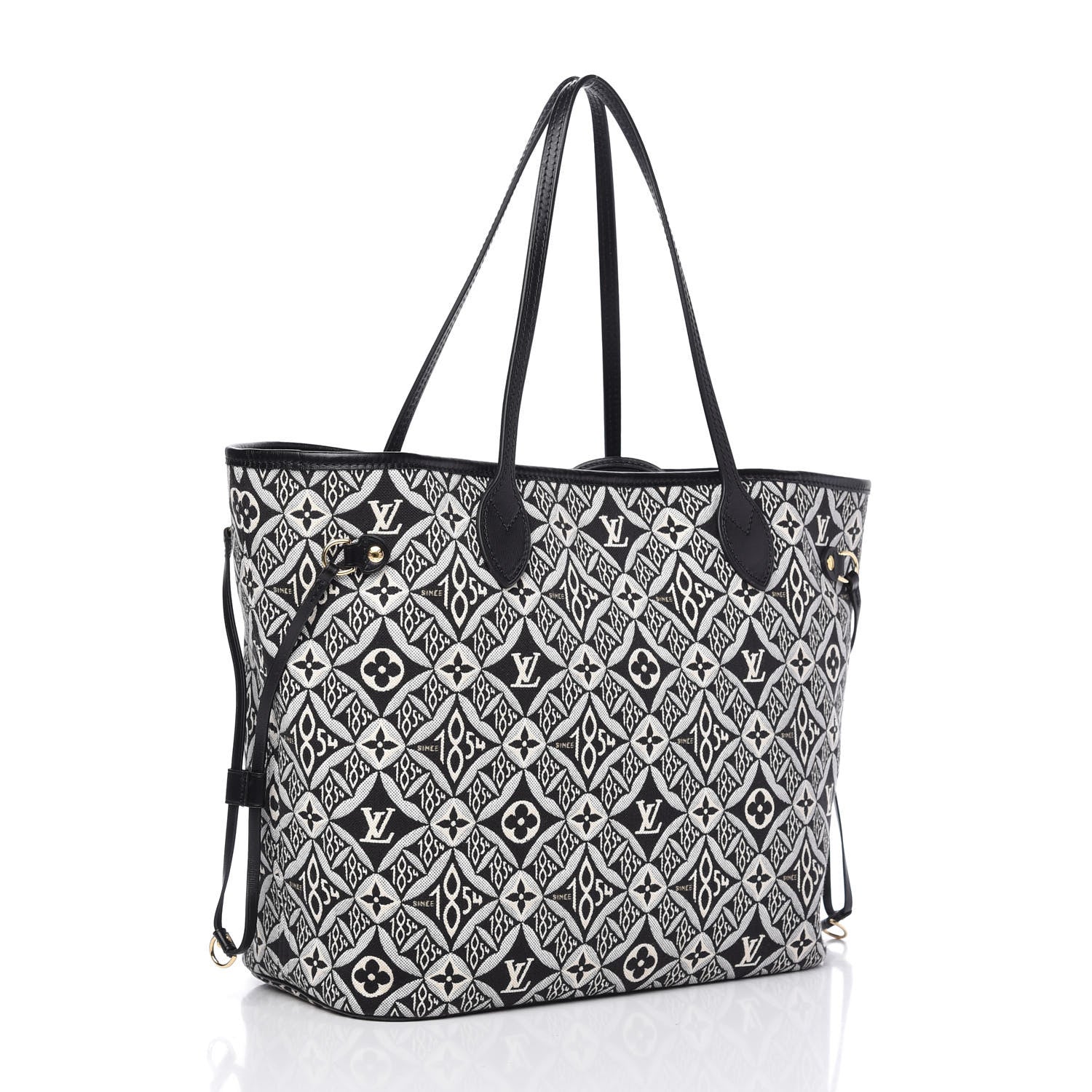 Louis Vuitton Jacquard Since 1854 Neverfull MM Grey 3 of 10