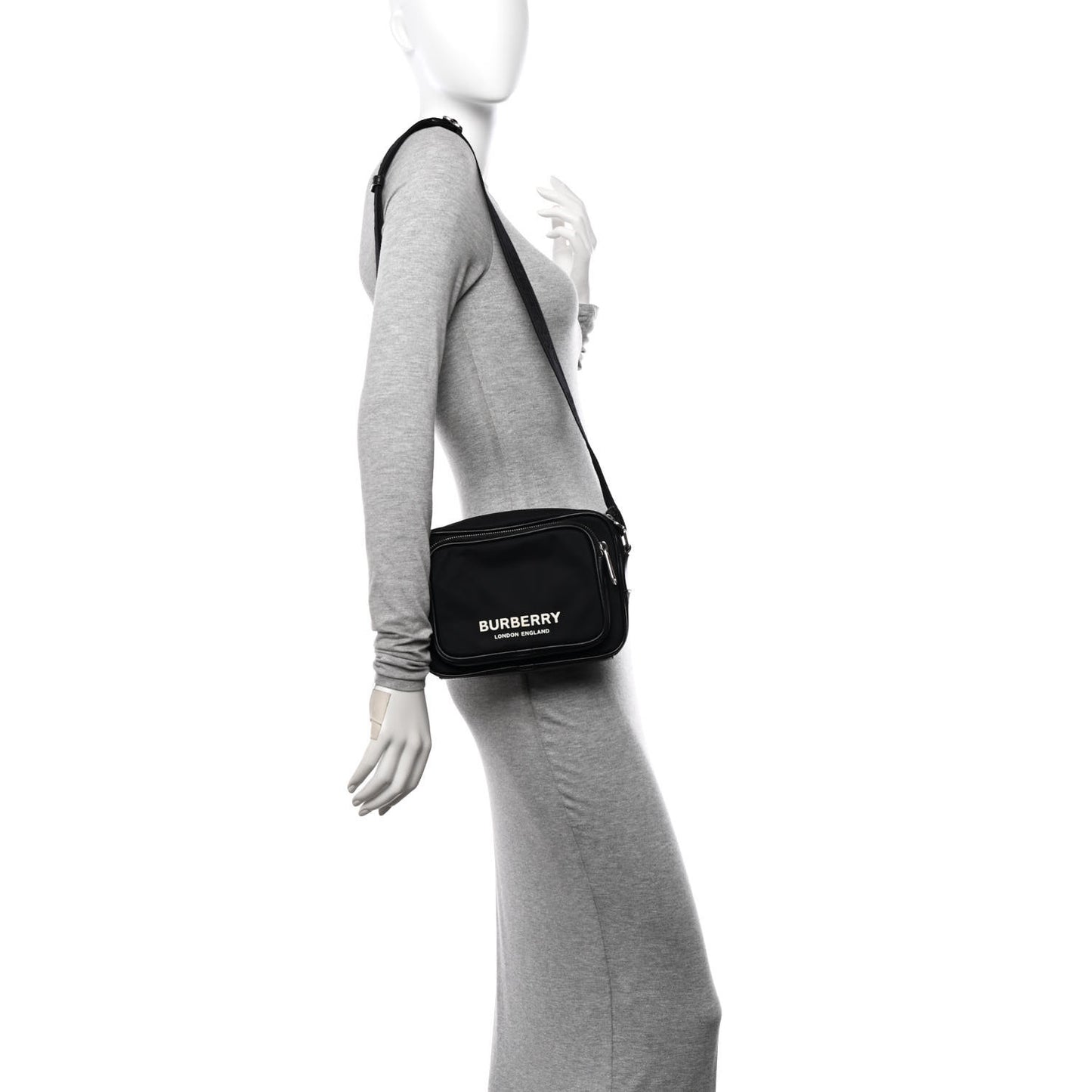 Nylon Paddy Crossbody Bag Black