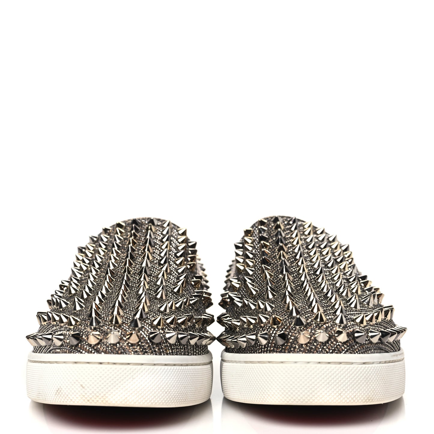 Glitter Chain Spikes Womens Roller Boat Flat 39.5 Roche Multicolor