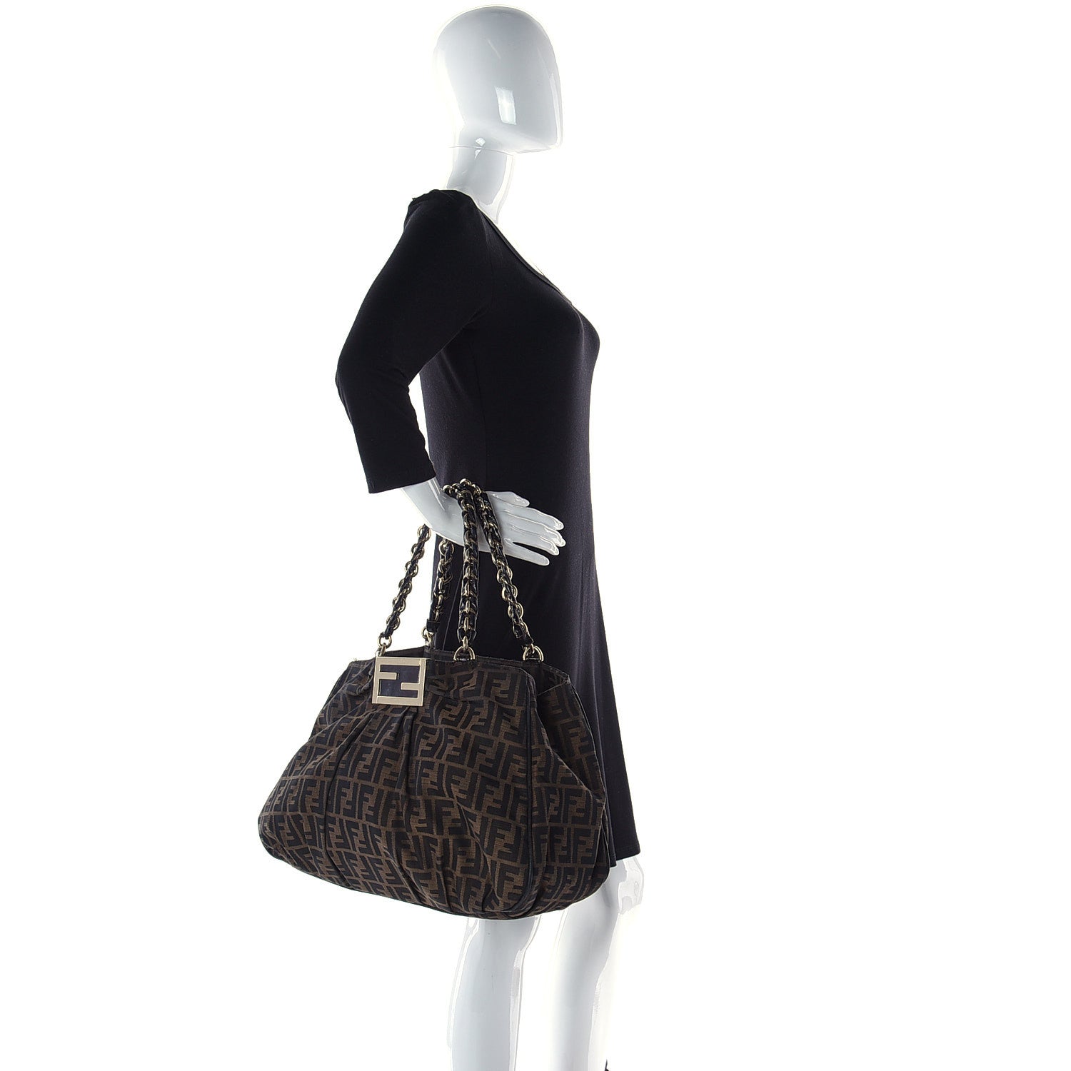 Fendi Zucca Mia Tote Tobacco 2 of 12