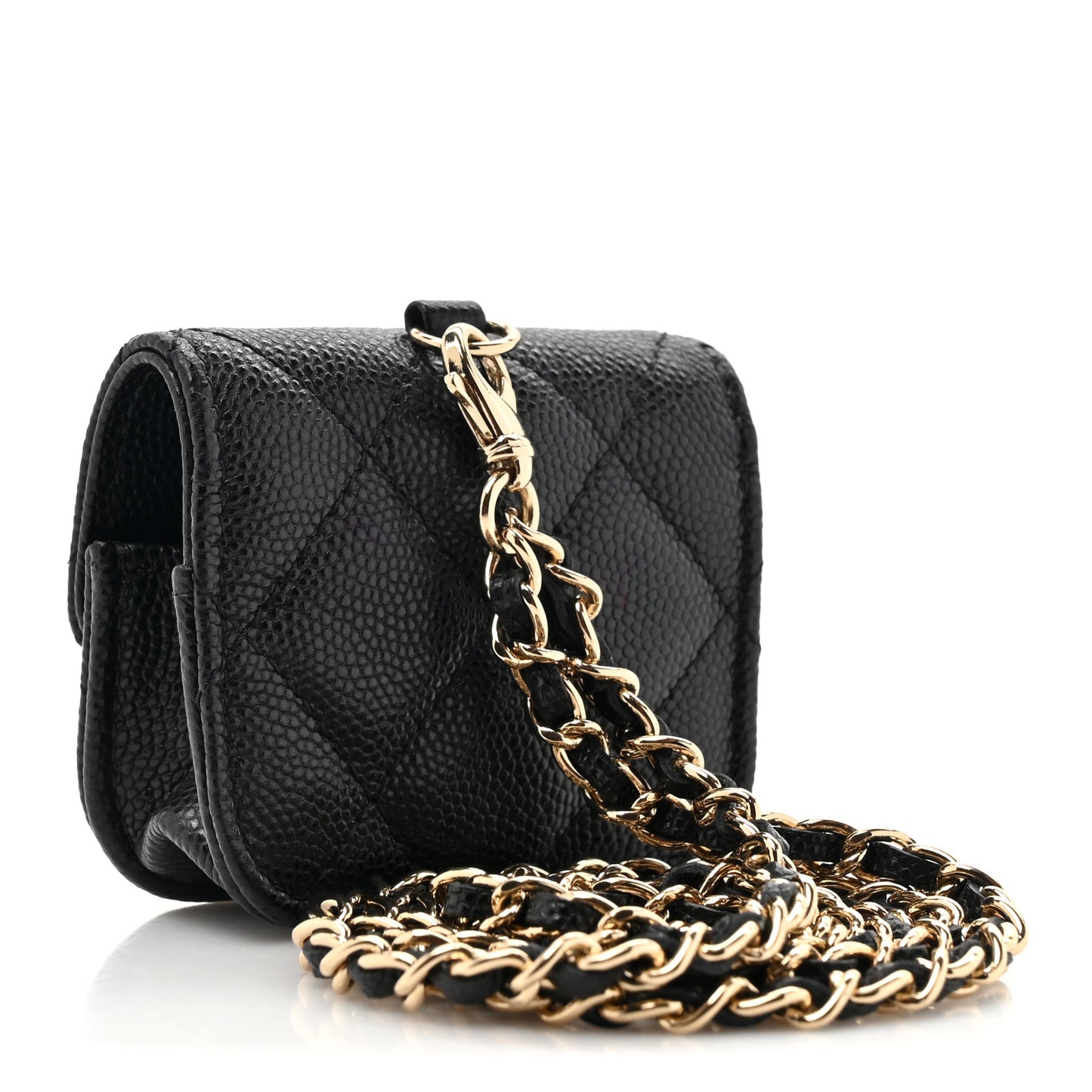 Caviar Quilted Airpods Pro Case Black