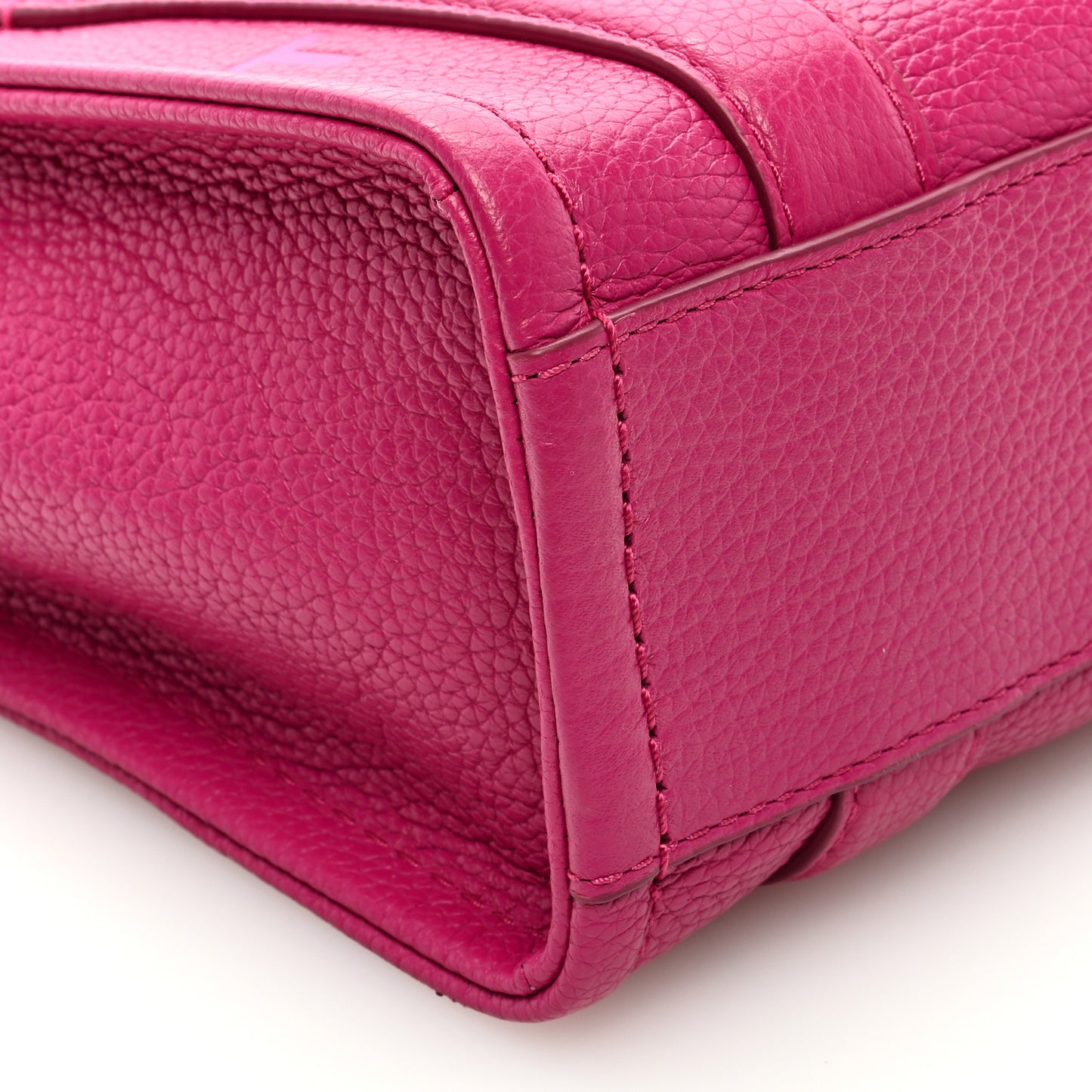 Grained Calfskin Mini The Tote Bag Lipstick Pink