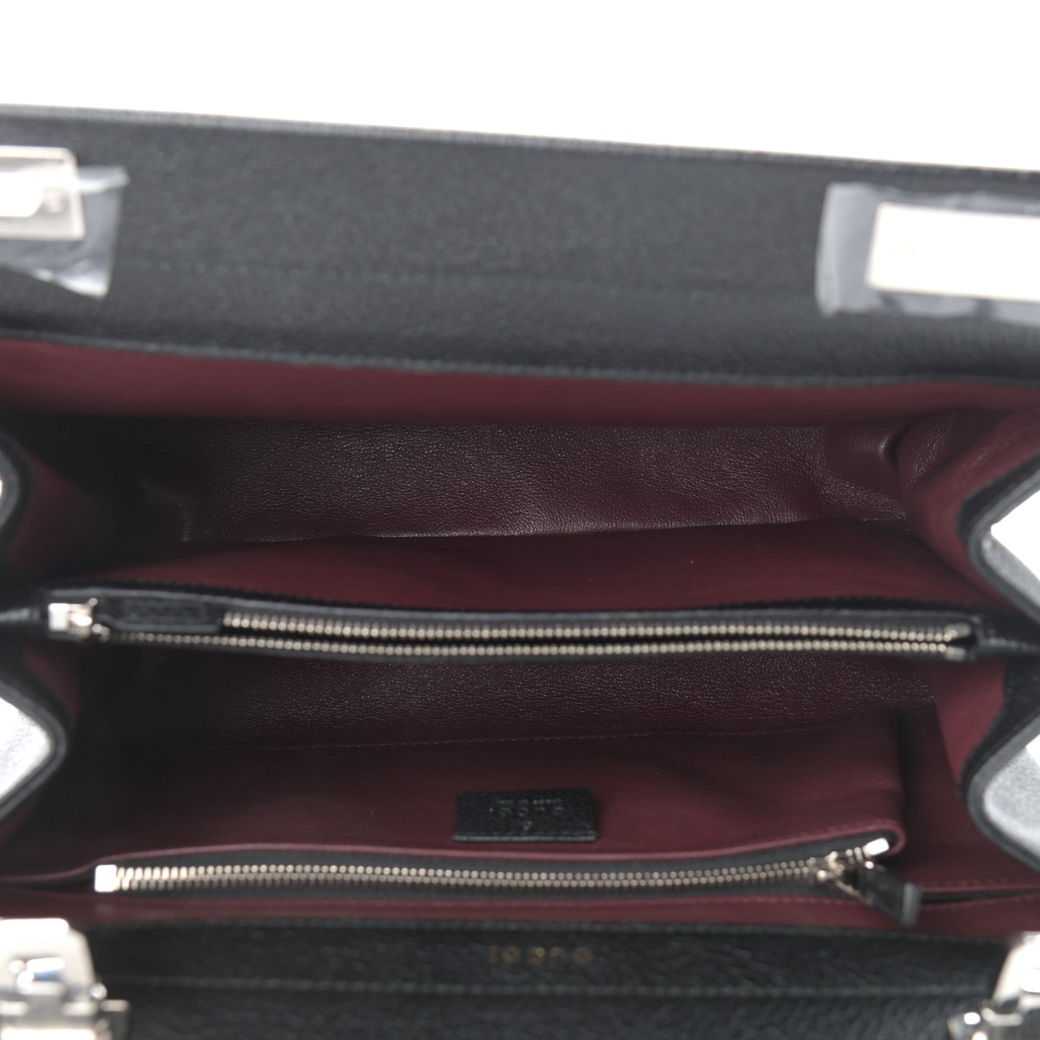 Gucci Grainy Calfskin Small Zumi Top Handle Bag Black 5 of 10