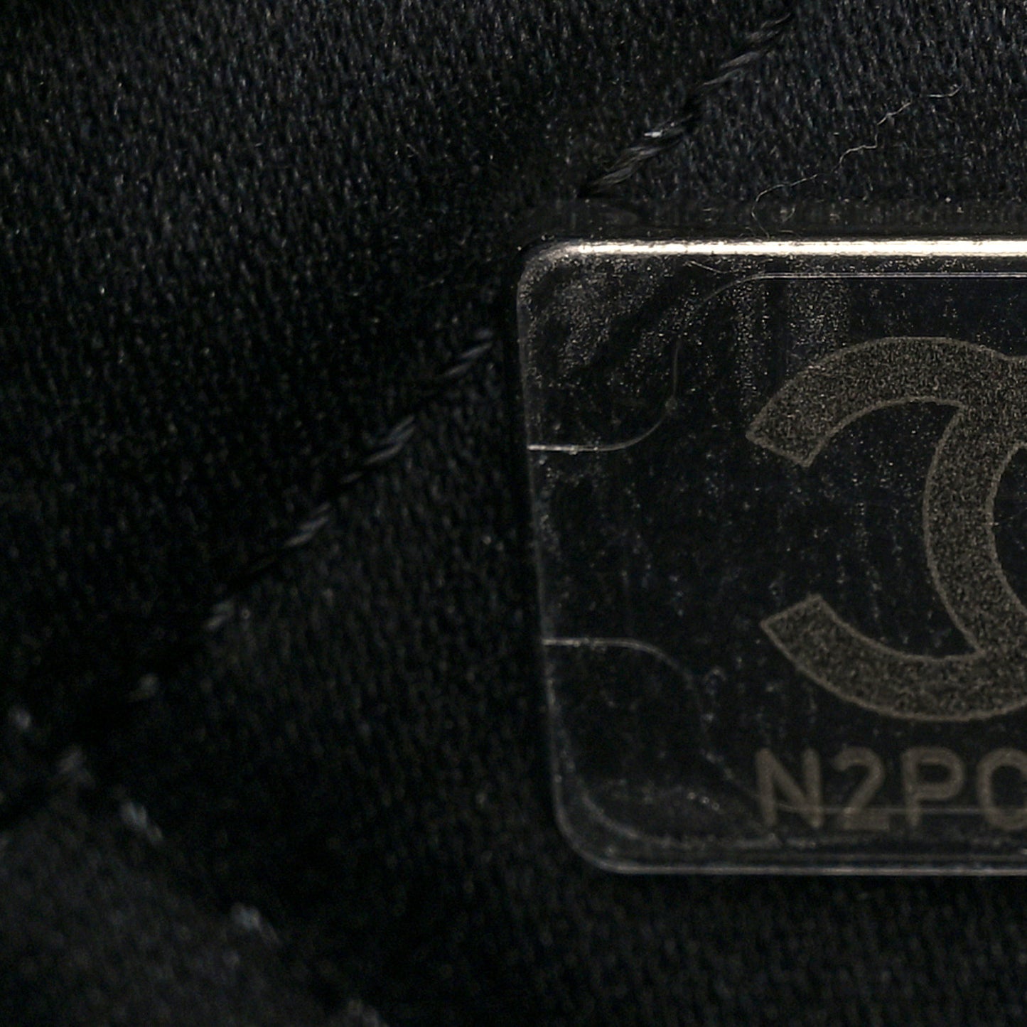 Denim Patchwork Quilted Chanel 22 Black