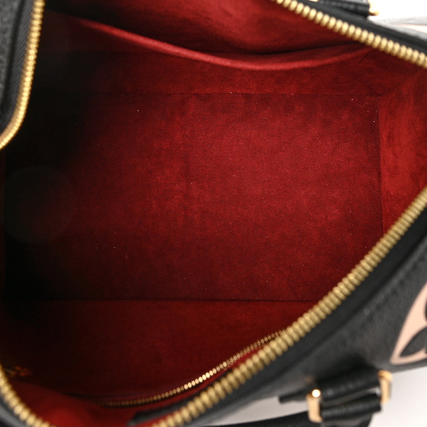 Empreinte Monogram Giant Speedy Bandouliere 25 Black Beige