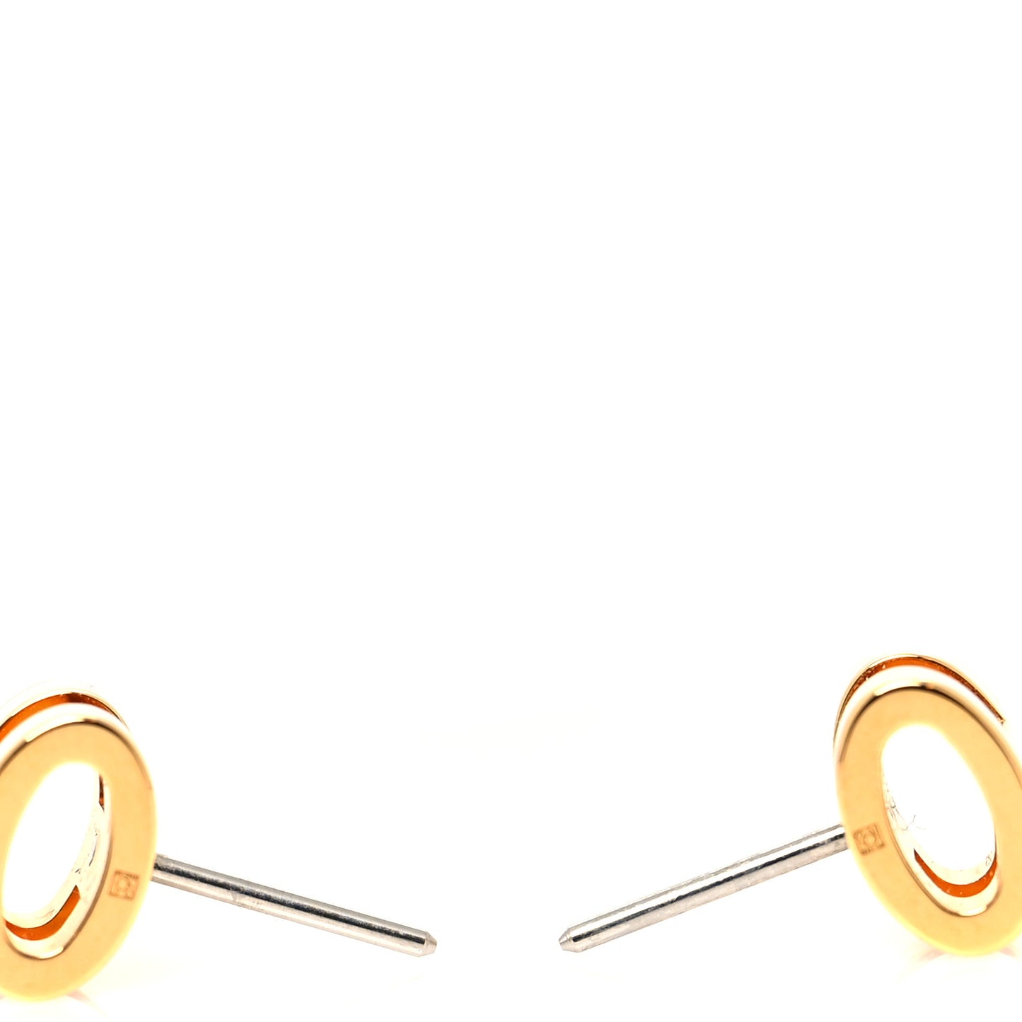 Gold Lacquered Mini Pop H Earrings Mauve Sylvestre