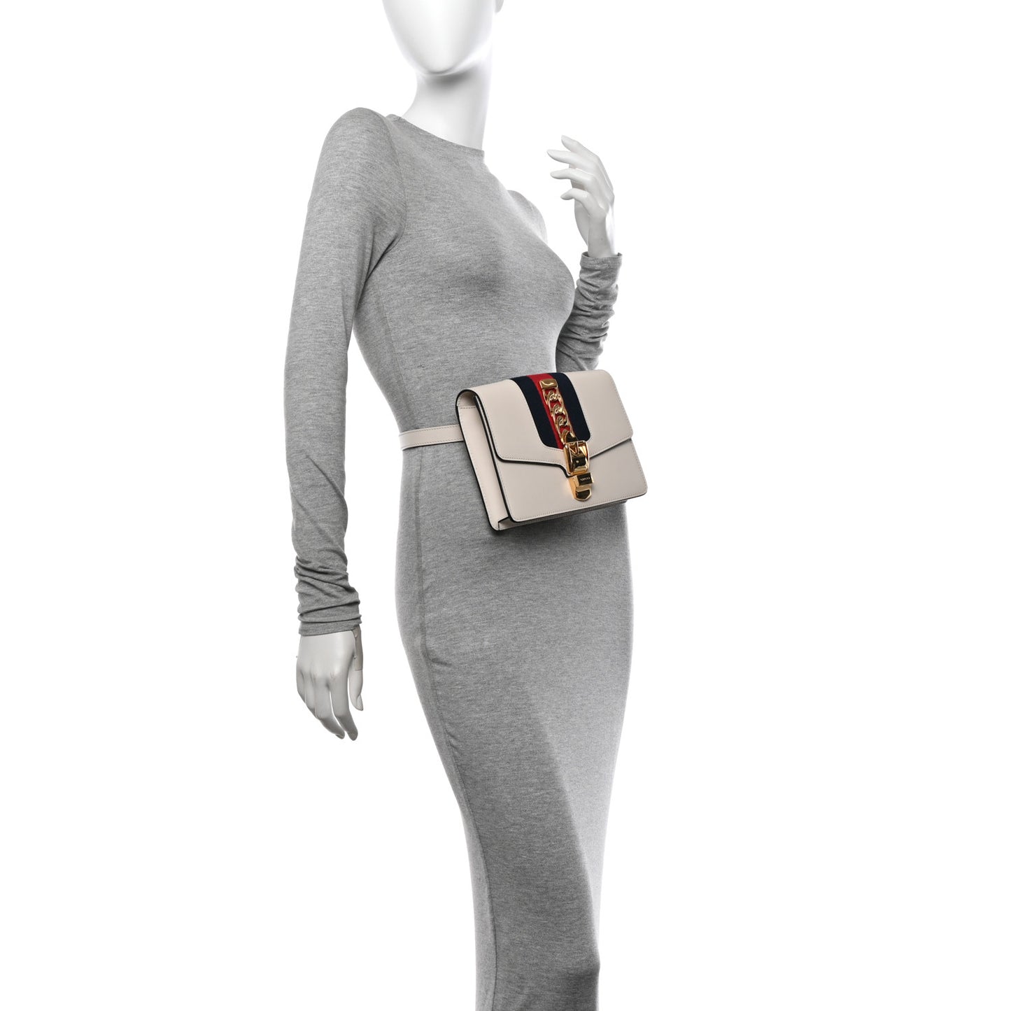 Calfskin Sylvie Belt Bag Off White