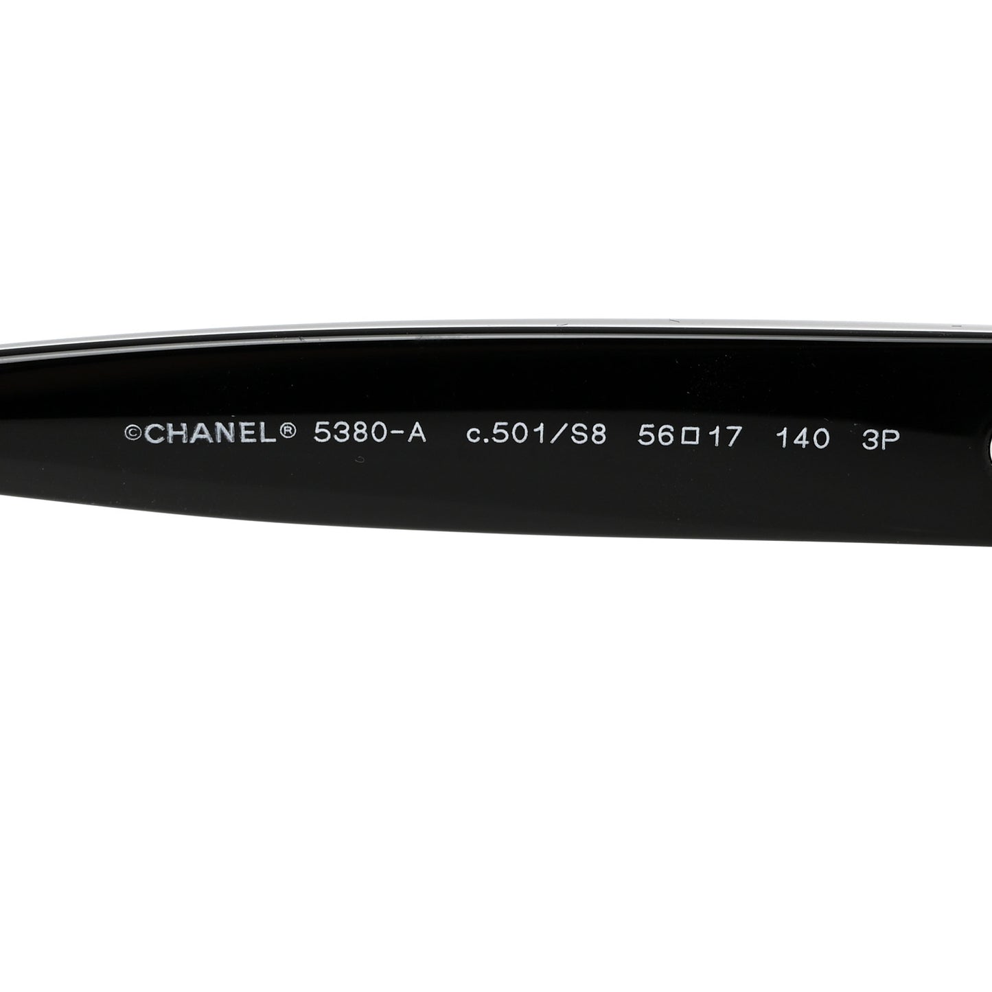 Acetate Polarized Square CC Sunglasses 5380 Black