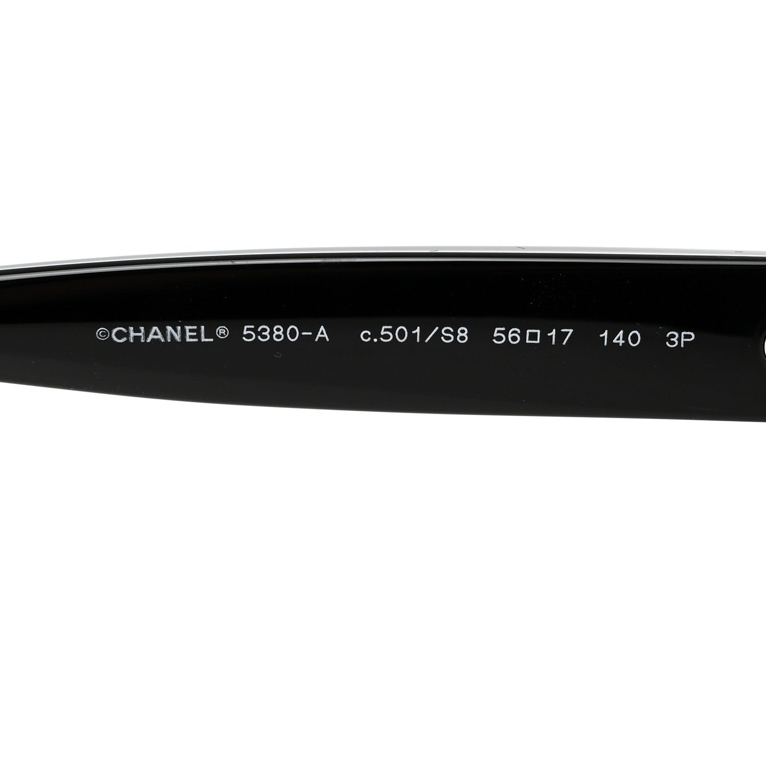 Chanel Acetate Polarized Square CC Sunglasses 5380 Black 5 of 8