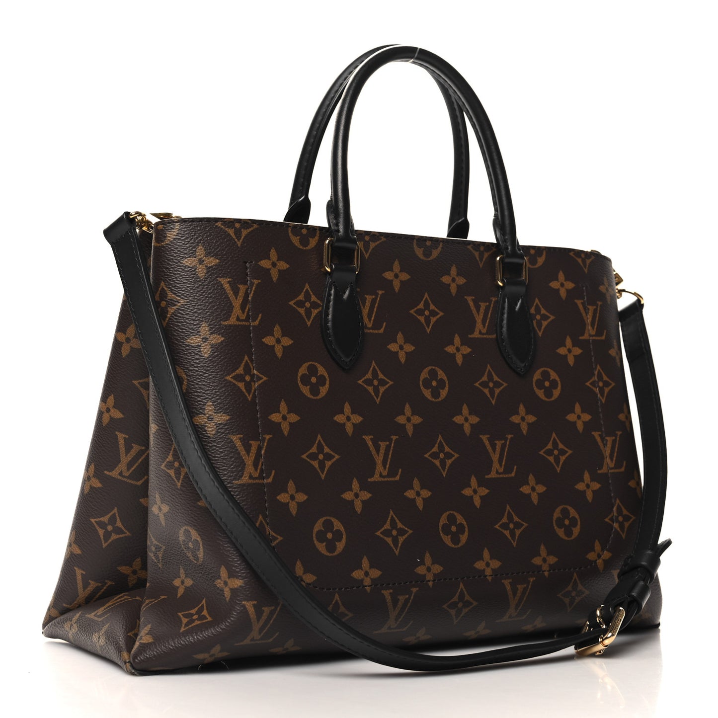 Monogram Flower Tote Black