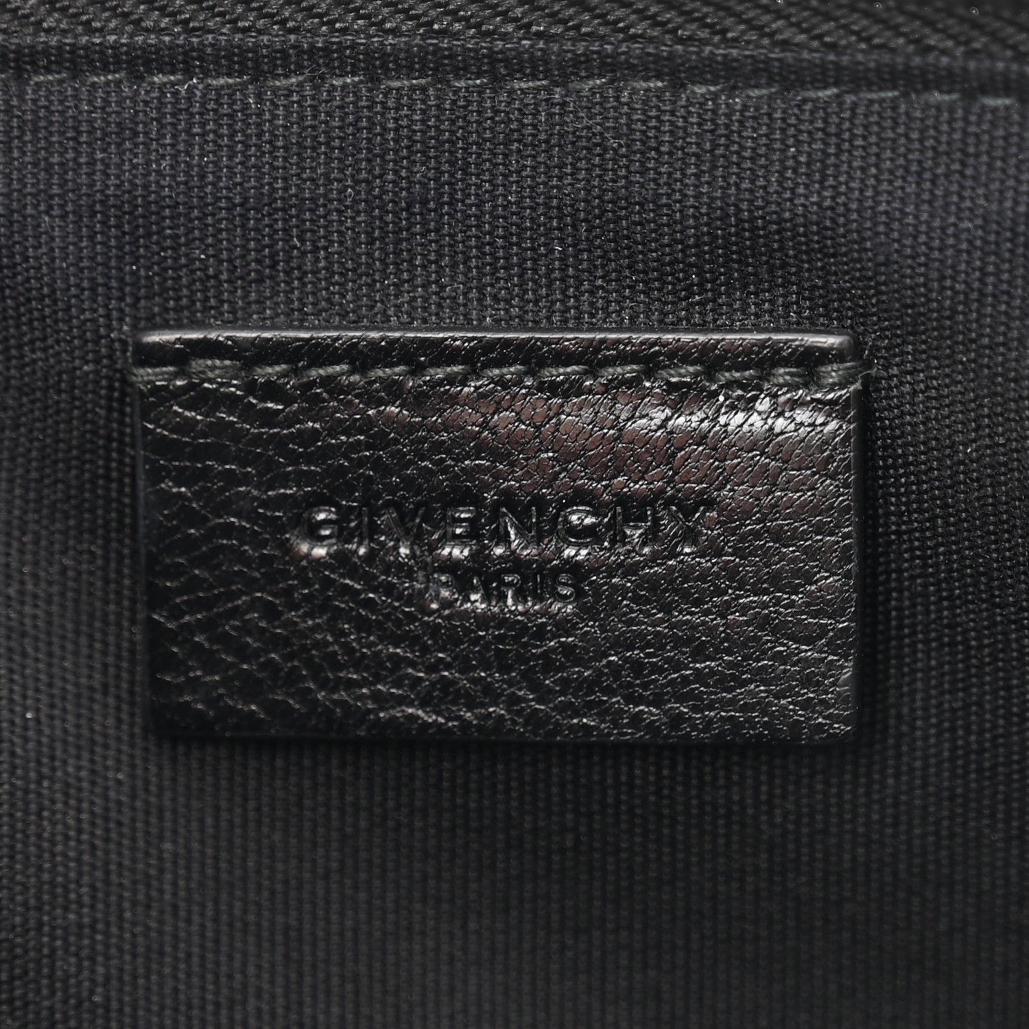 Givenchy Goatskin Diamond Quilted GV3 Medium Pouch Black 6 of 12