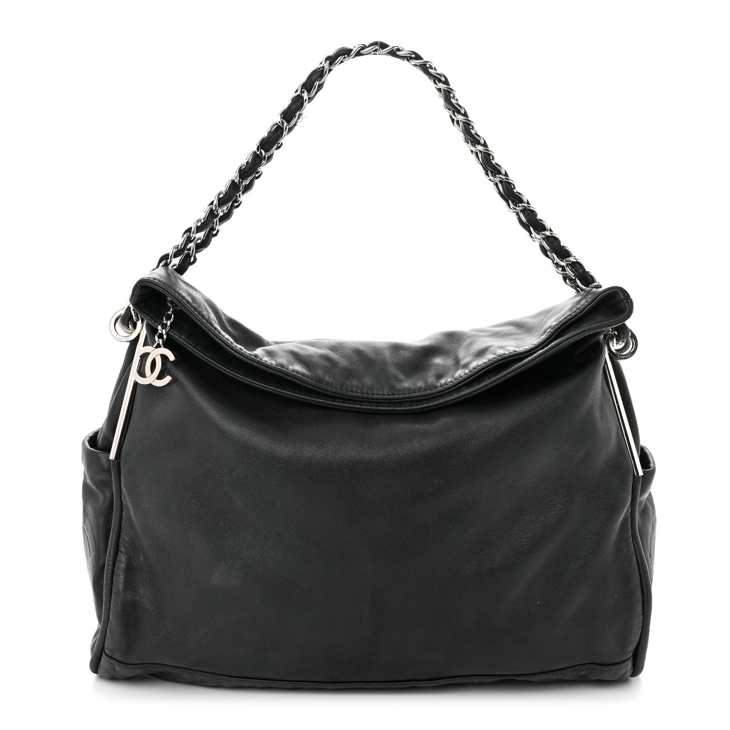 Lambskin Large Ultimate Soft Tote Black