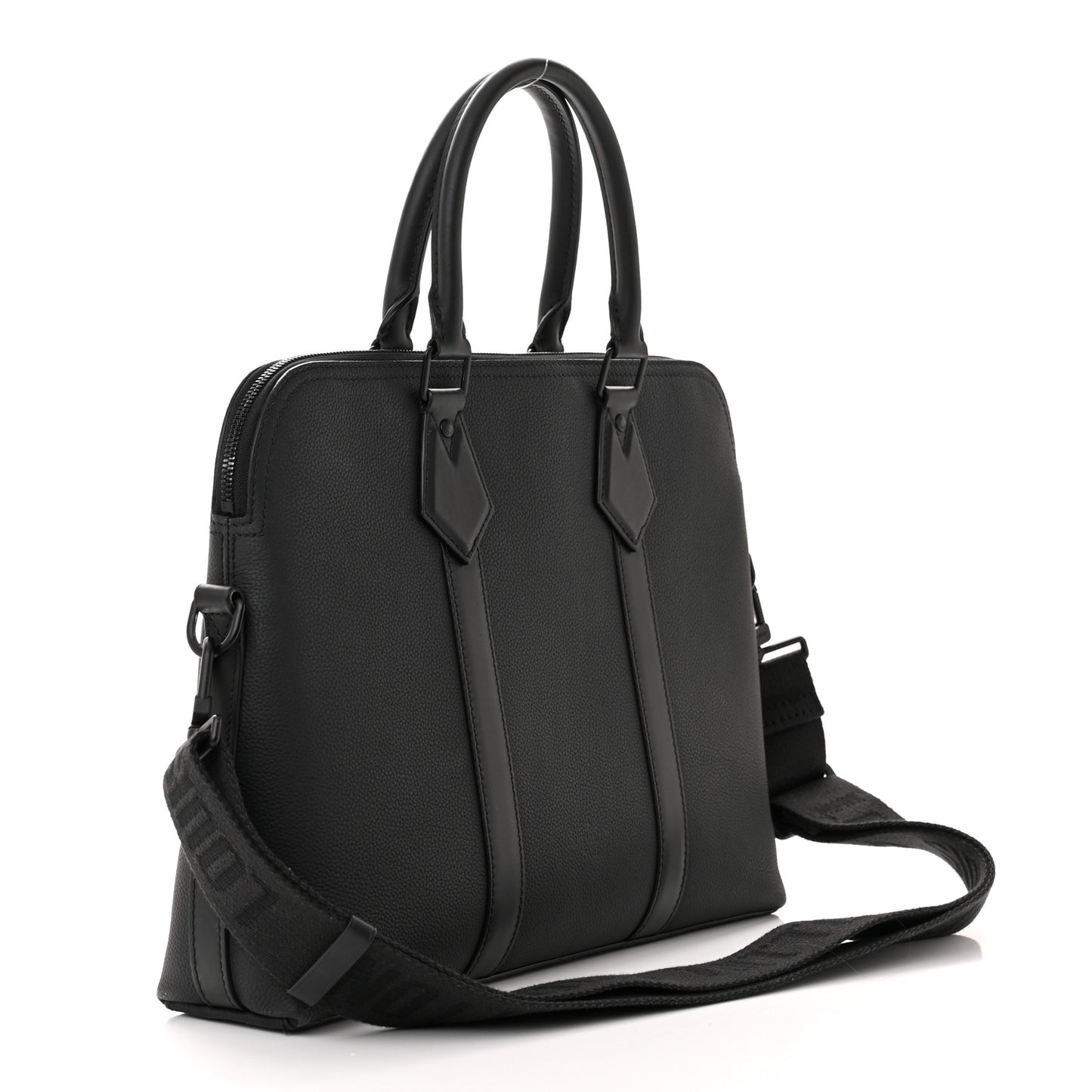 Calfskin Aerogram Takeoff Briefcase Black