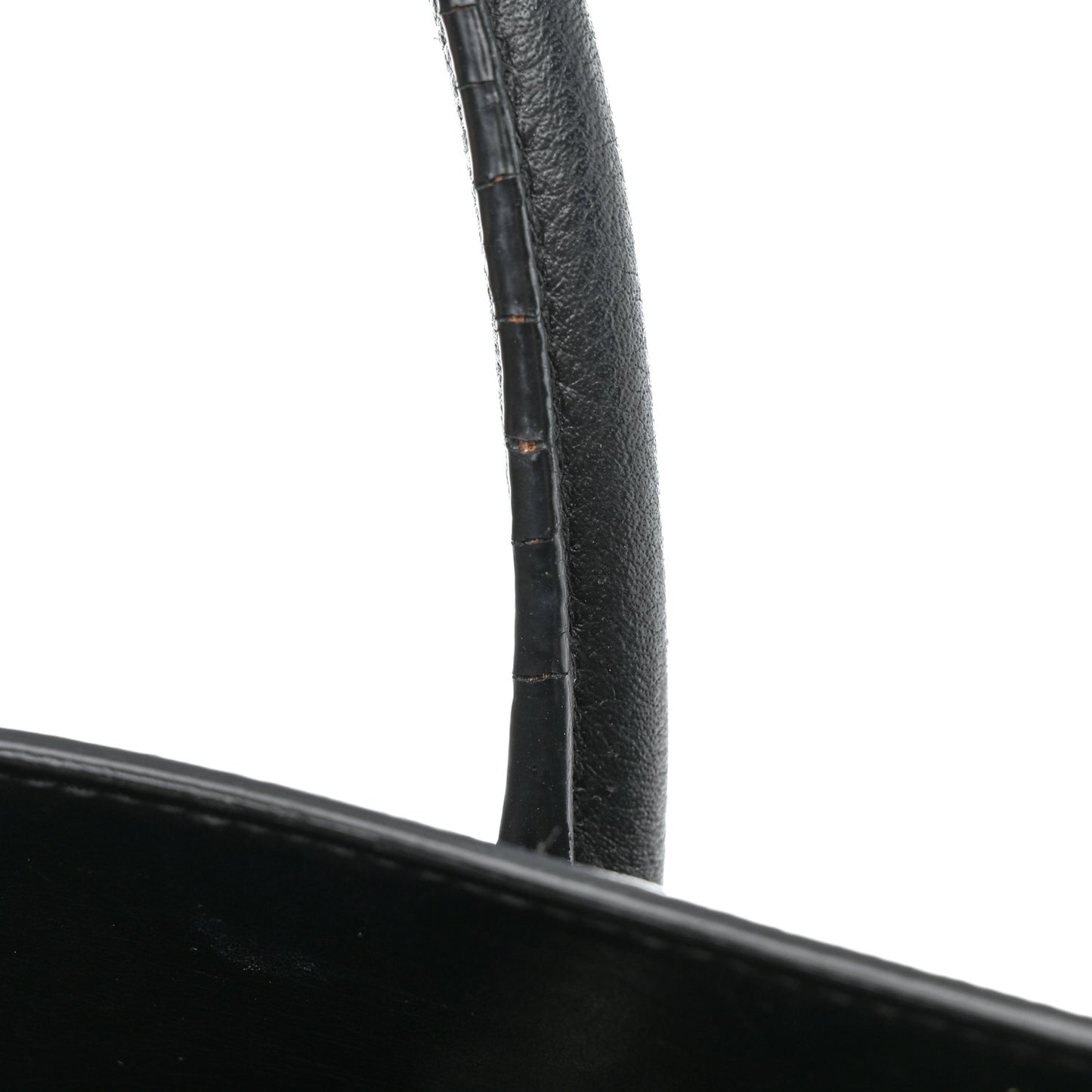 Grained Calfskin Small Sac De Jour Black