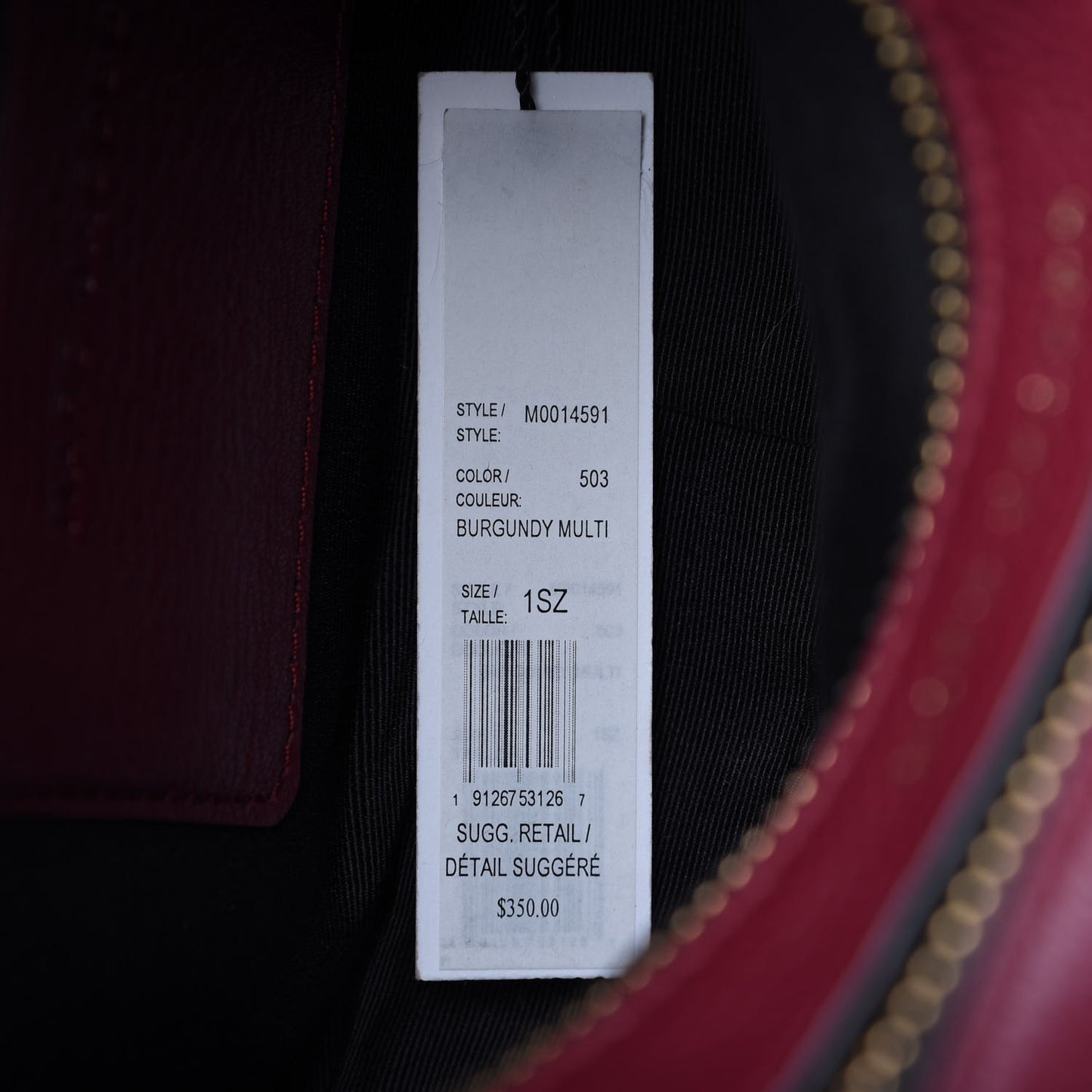 Supple Natural Grain Calfskin Softshot 21 Crossbody Bag Burgundy