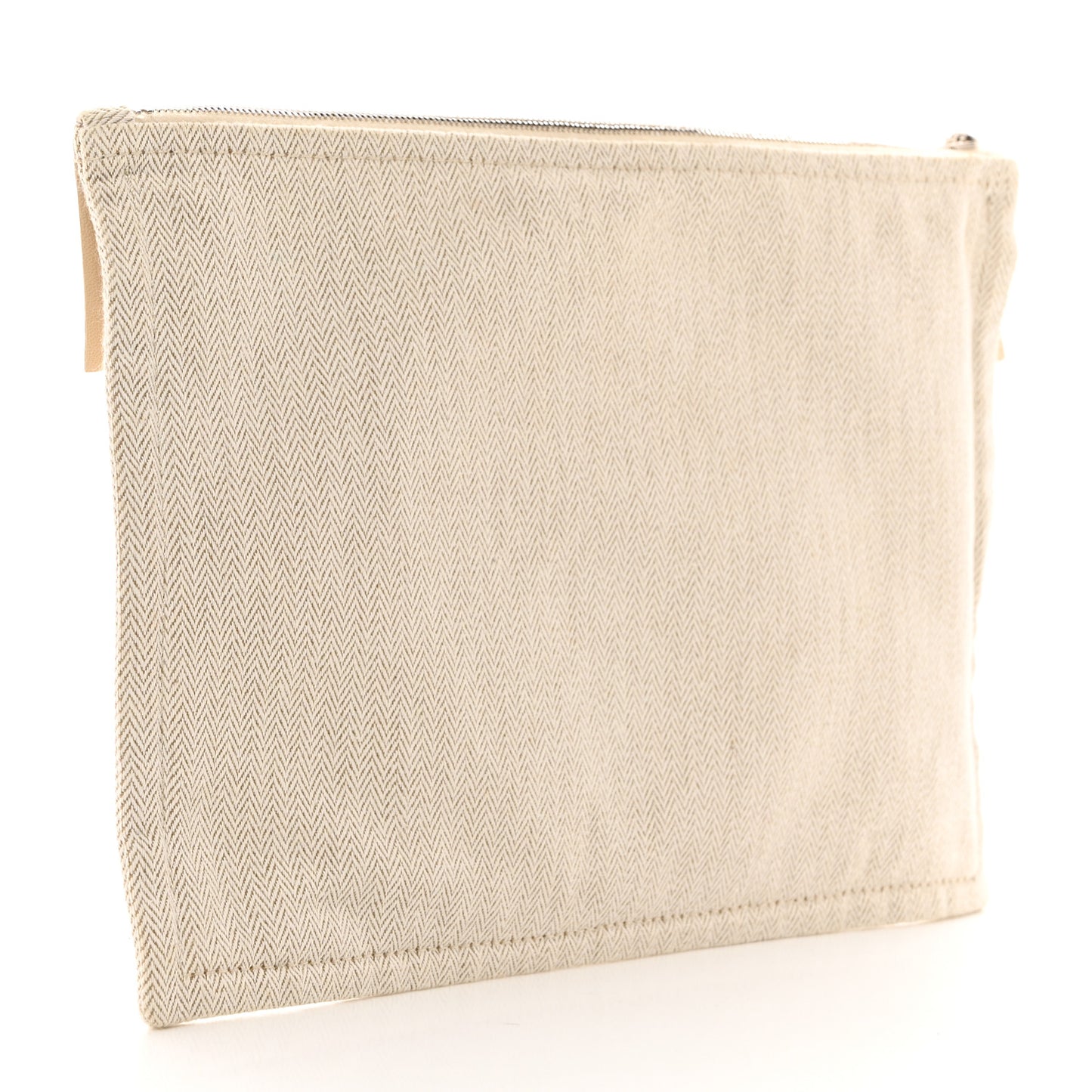 Toile Velvet Lambskin Tipi Print Flat Case Beige Coyote