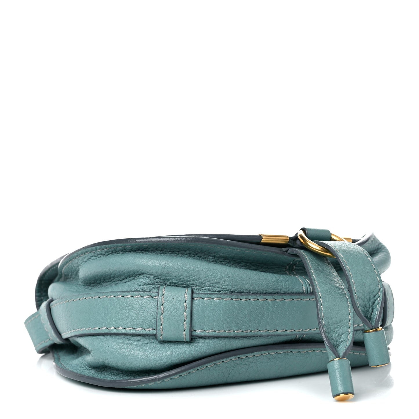 Calfskin Mini Marcie Round Crossbody Bag Fresh Mint