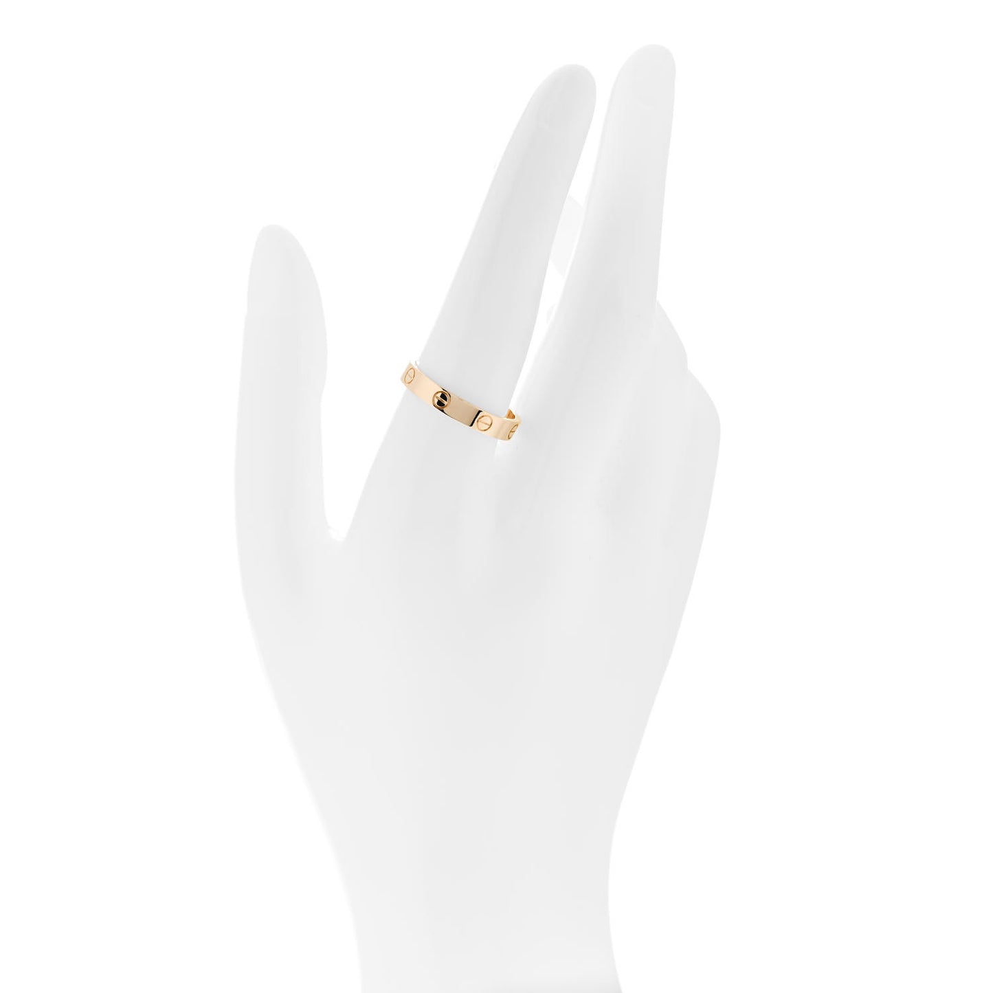 18K Yellow Gold 3.5mm LOVE Wedding Band Ring 59 8.75