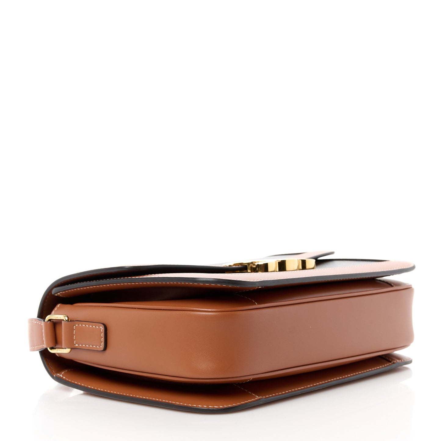 Triomphe Canvas Calfskin Medium Triomphe Bag Tan