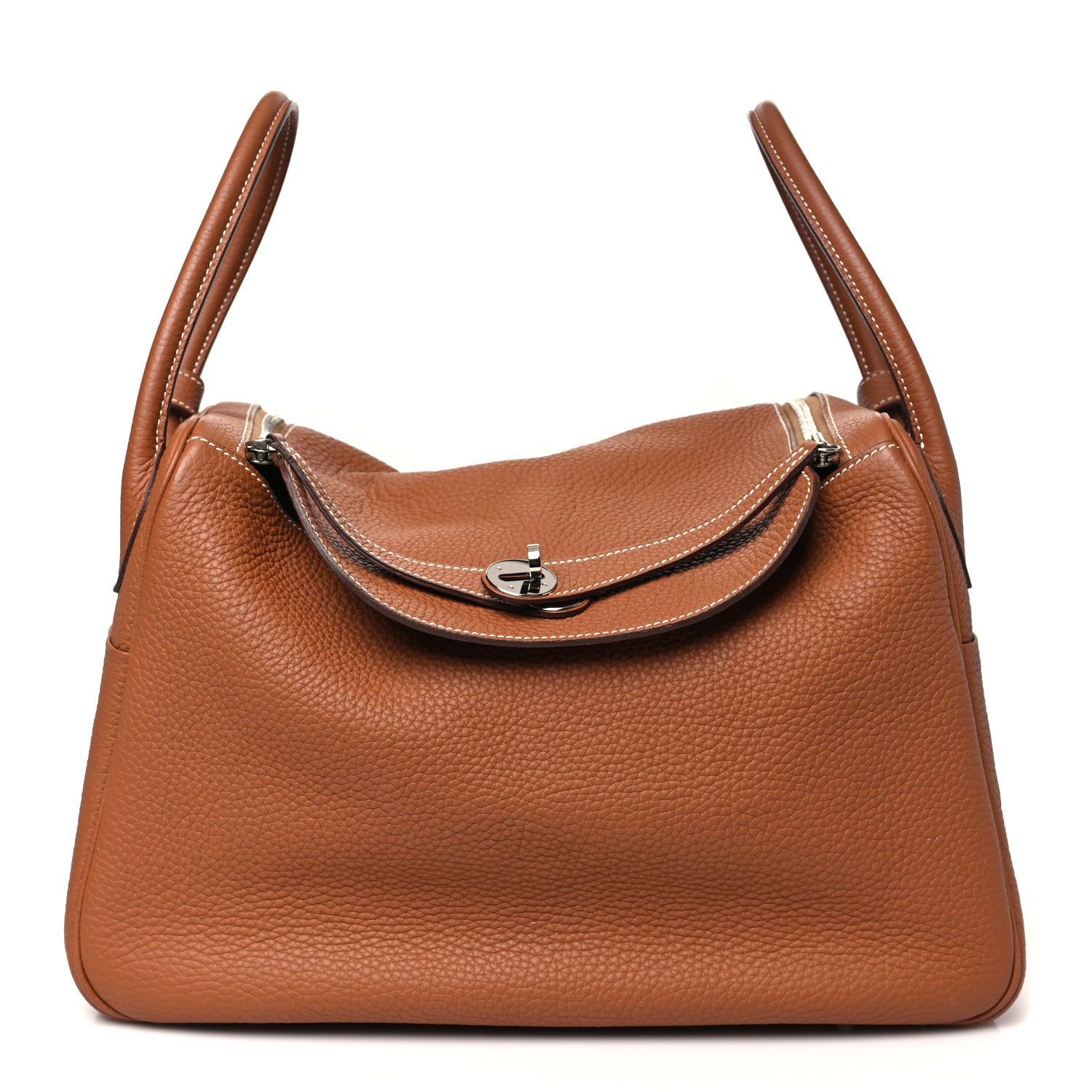 Hermes Taurillon Clemence Lindy 30 Gold 1 of 10
