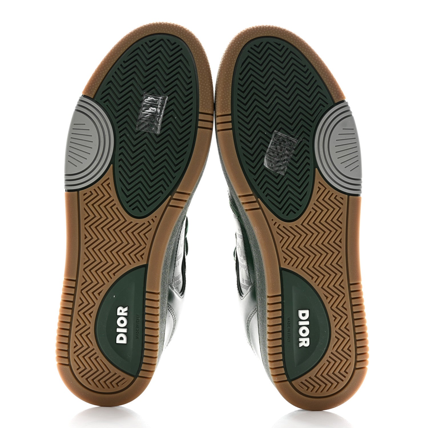 Christian Dior Smooth Calfskin Oblique Galaxy Mens B27 Low Top Sneakers 45 Green Beige 6 of 12
