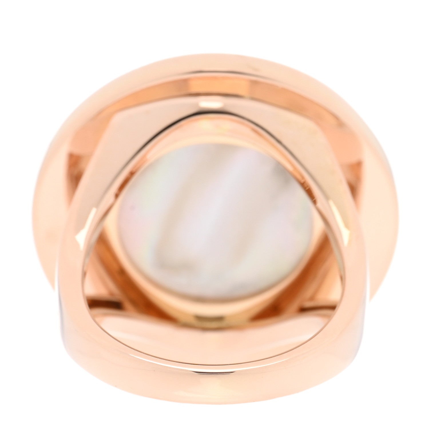 Bulgari 18K Rose Gold Mother of Pearl BVLGARI BVLGARI Ring 52 6 3 of 5