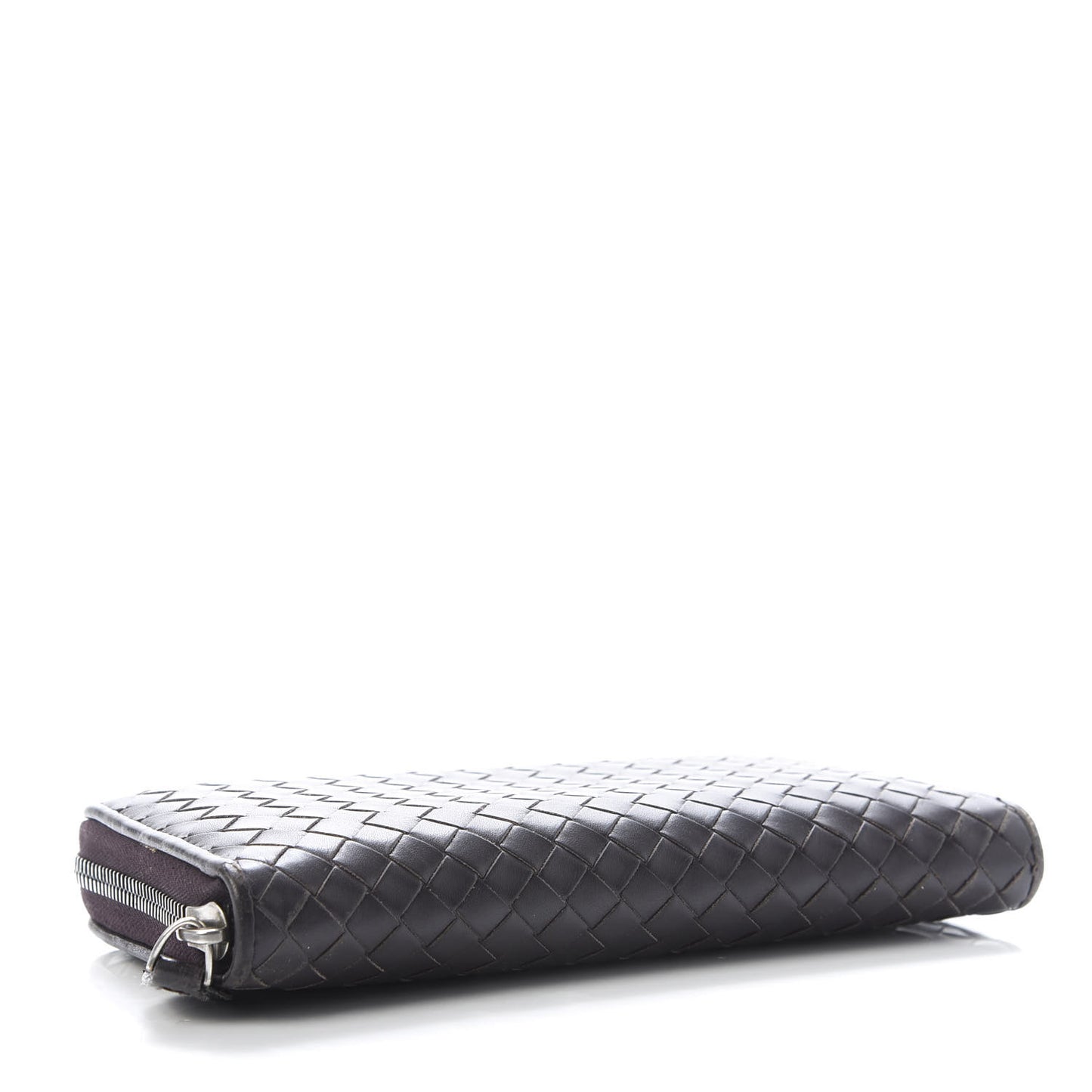 Nappa Intrecciato Zip Around Wallet Gladiol