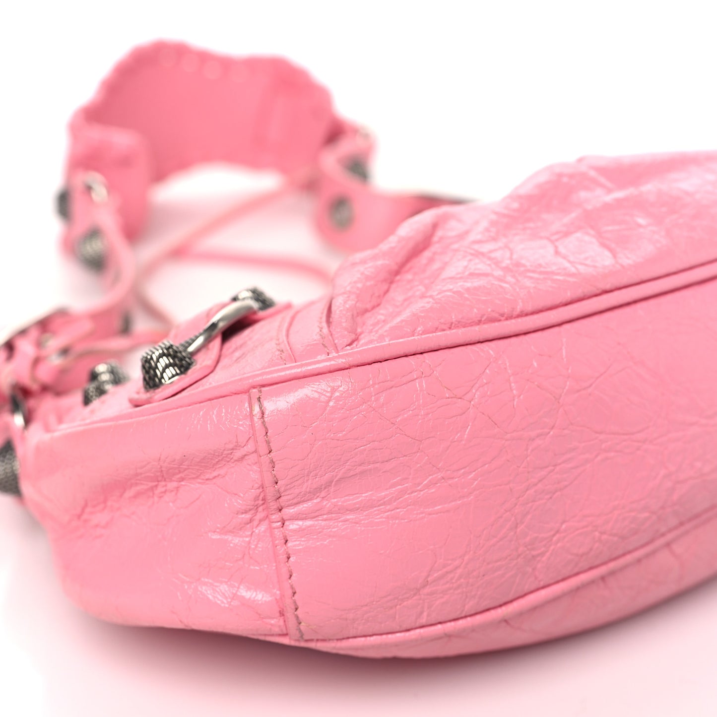 Agneau Arena Le Cagole Shoulder Bag XS Candy Pink